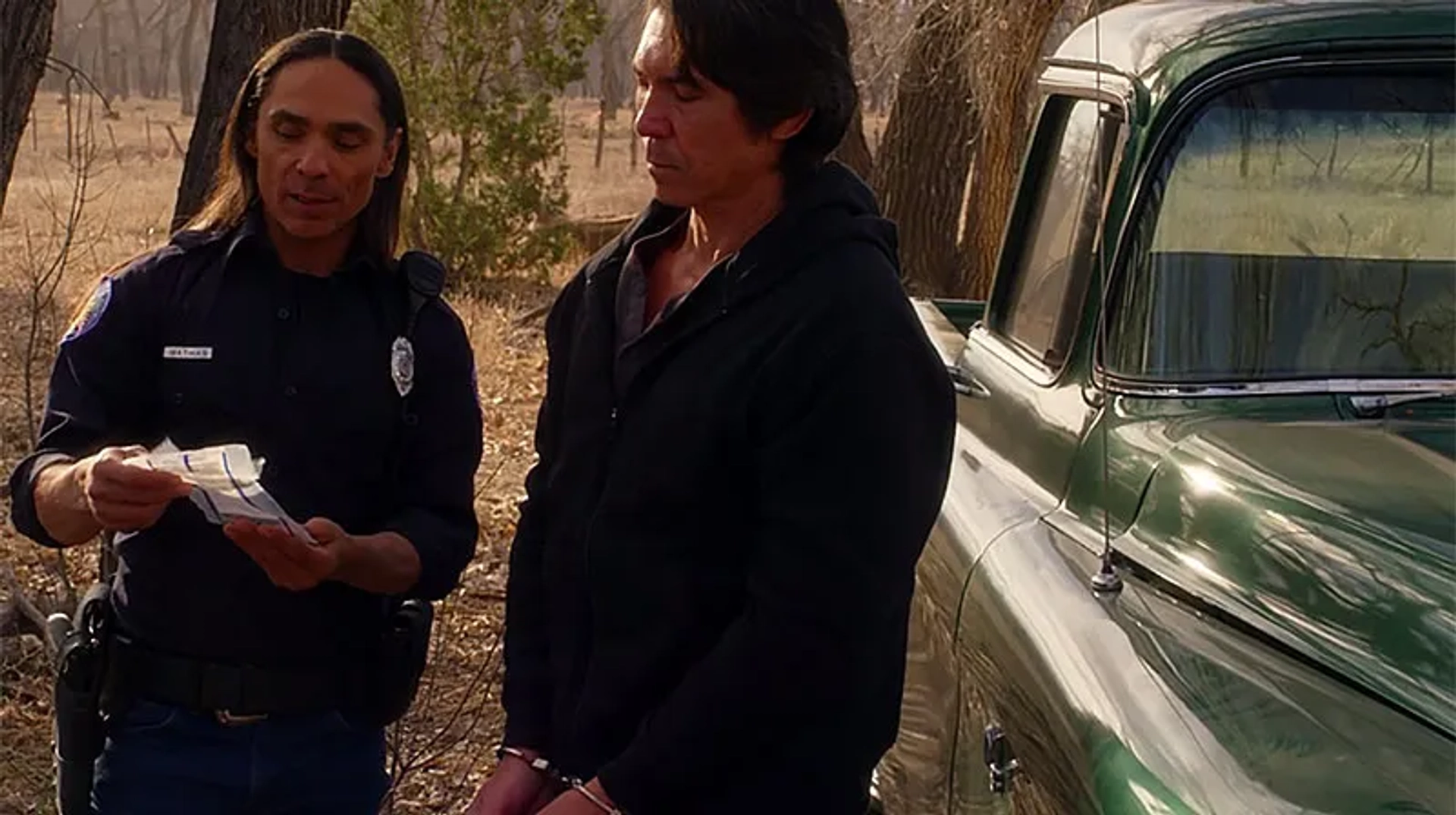 Lou Diamond Phillips and Zahn McClarnon in Longmire (2012)