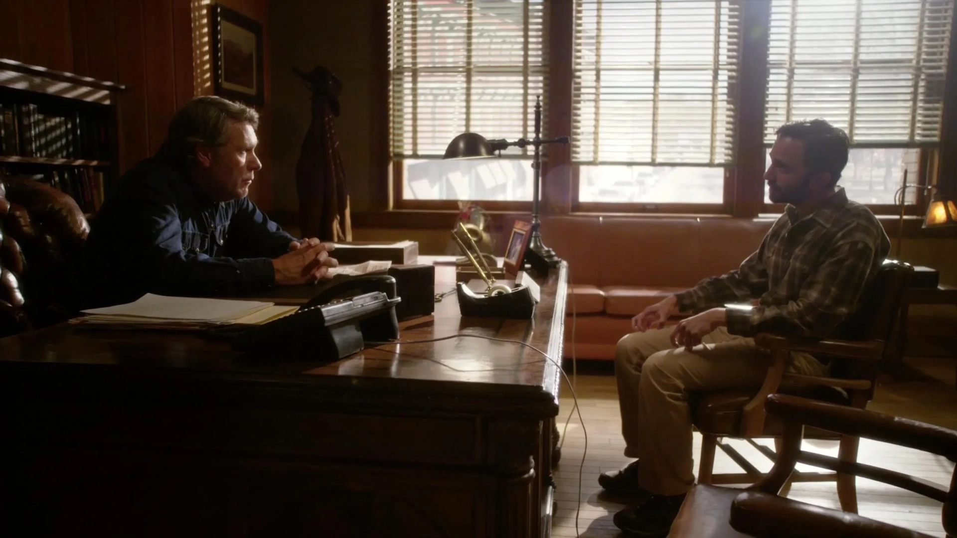 Mike Damus and Robert Taylor in Longmire on Netflix