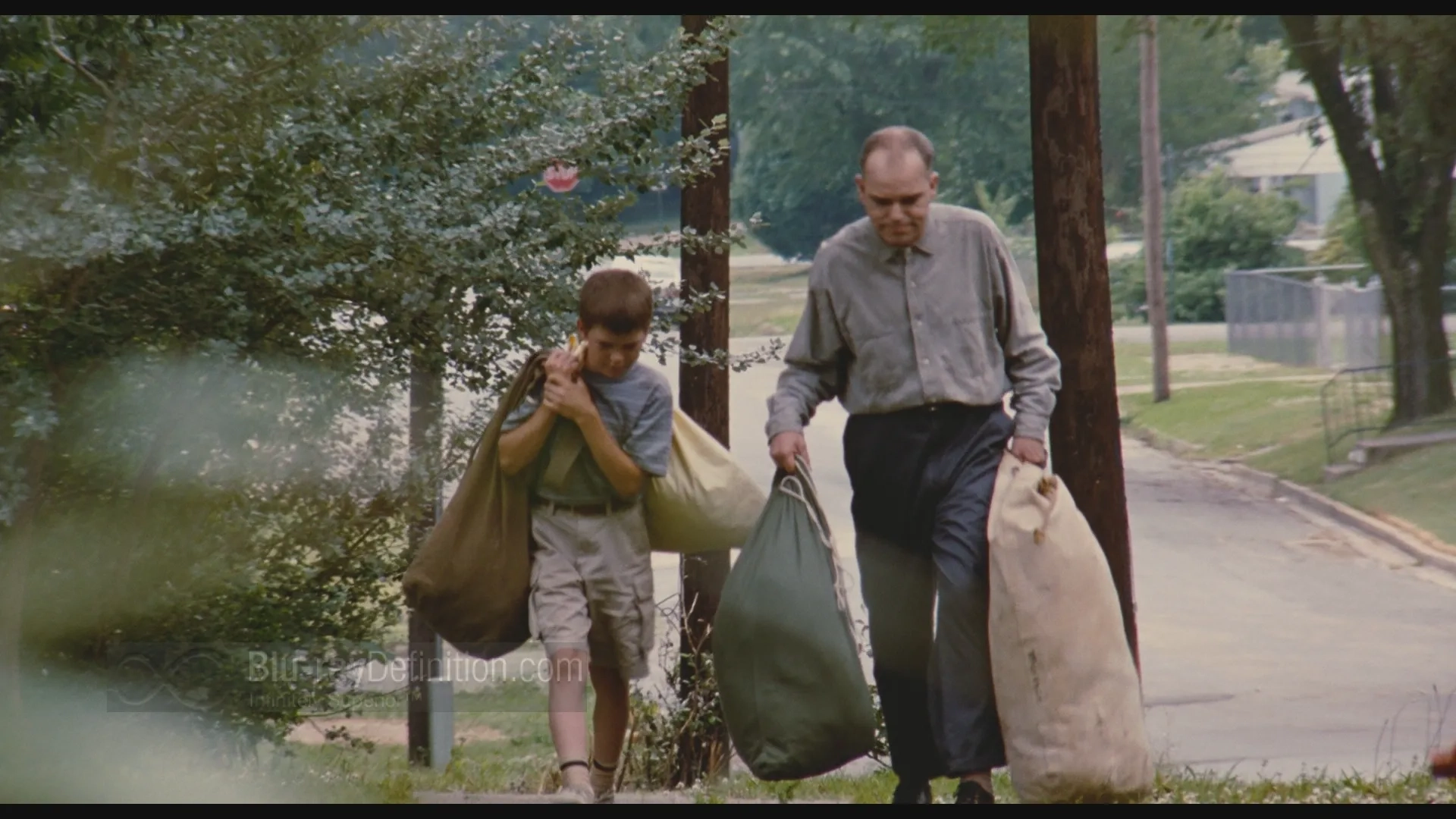 Billy Bob Thornton and Lucas Black in Sling Blade (1996)