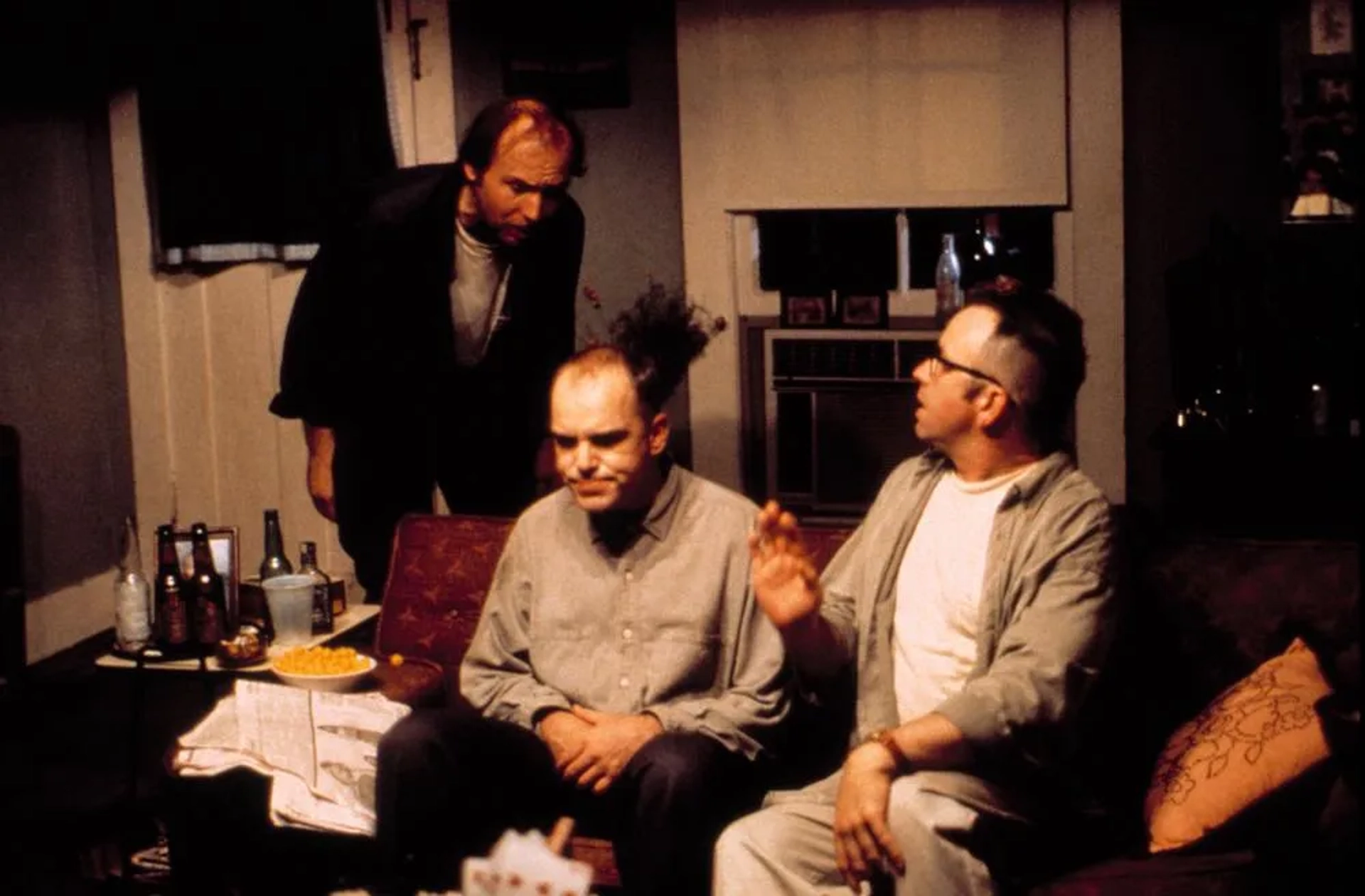 John Ritter, Billy Bob Thornton, and Dwight Yoakam in Sling Blade (1996)