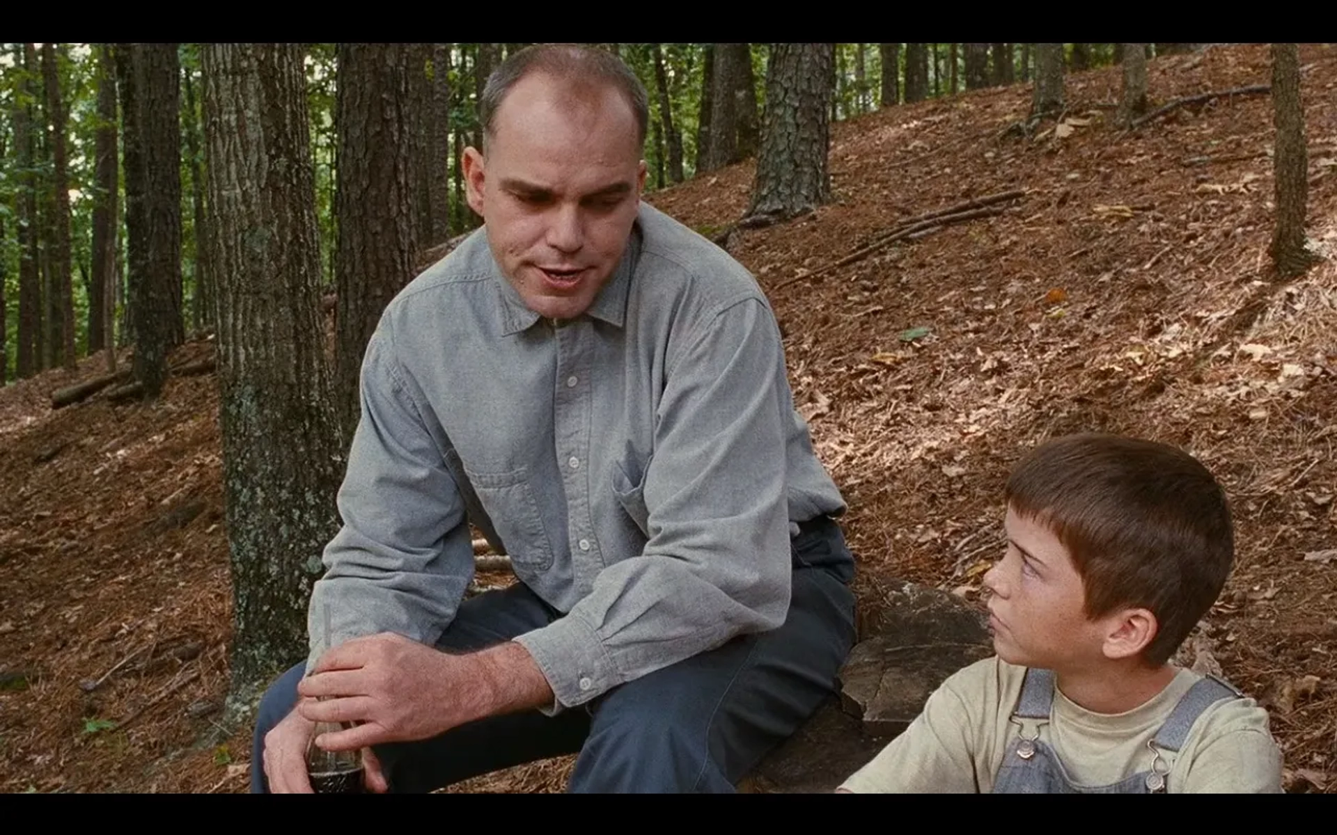 Billy Bob Thornton and Lucas Black in Sling Blade (1996)