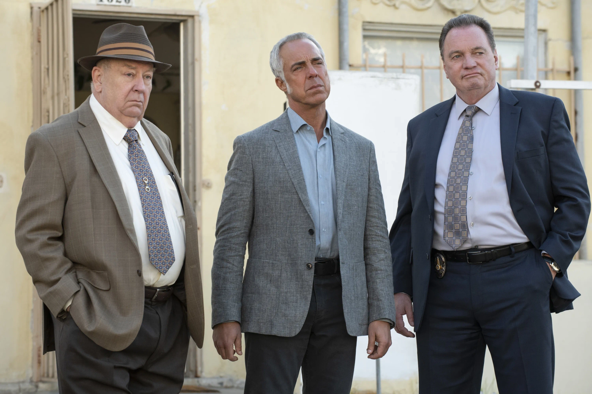 Gregory Scott Cummins, Troy Evans, and Titus Welliver in Bosch: Dark Sacred Night (2020)
