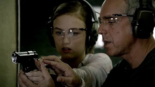 Titus Welliver and Madison Lintz in Bosch (2014)