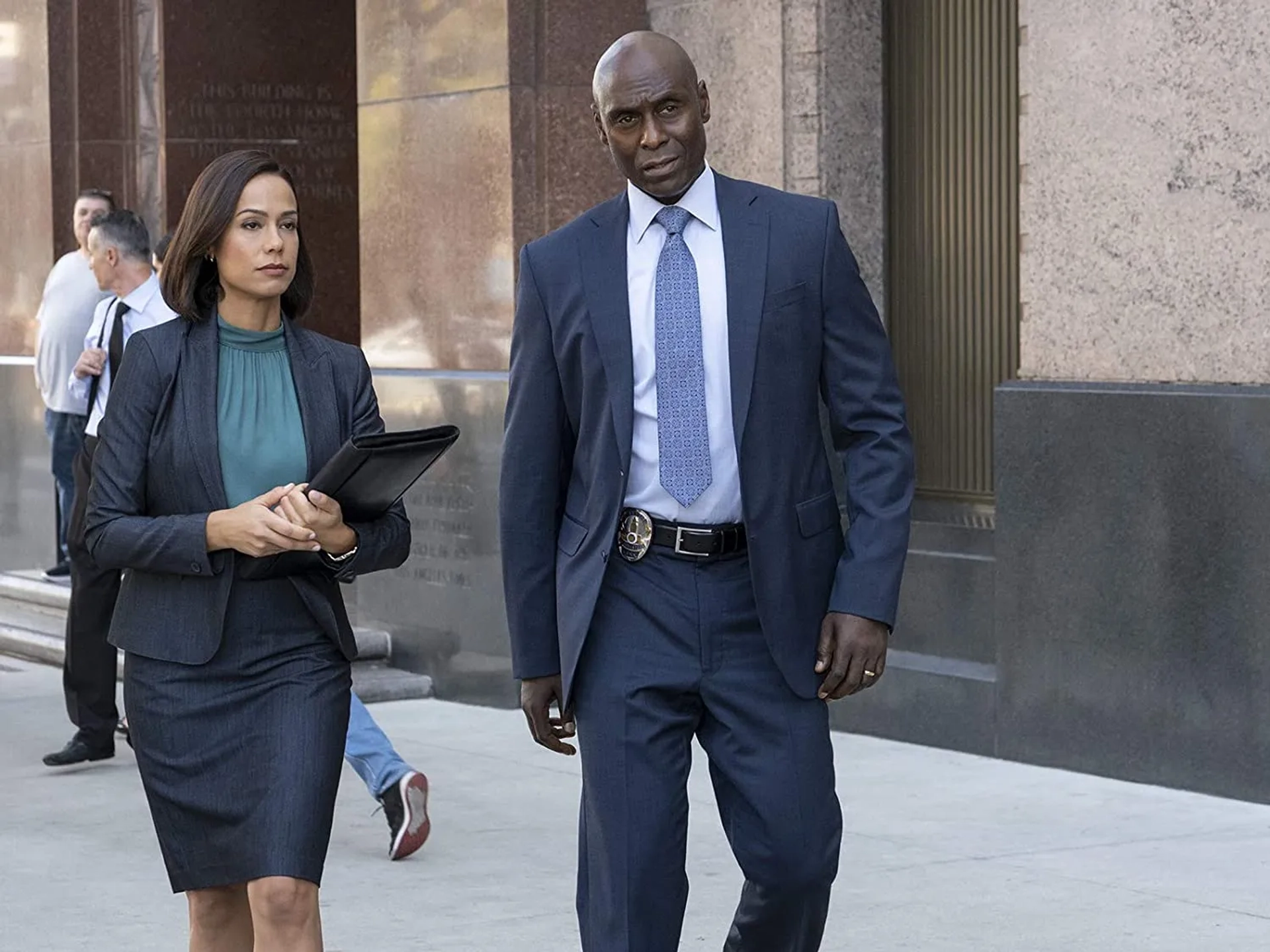 Lance Reddick and Daya Vaidya in Bosch: Copy Cat (2020)