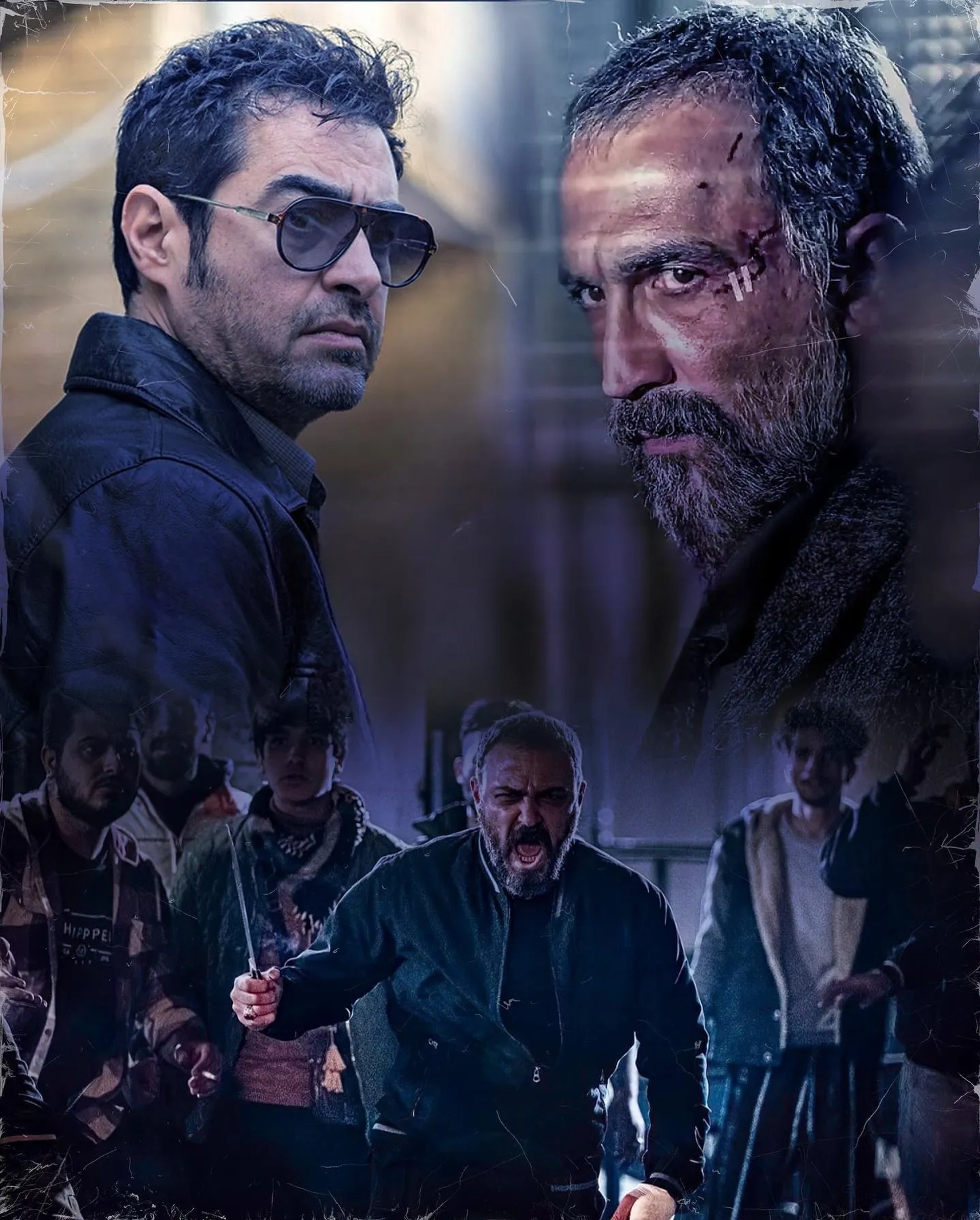 Shahab Hosseini, Alireza Kamali, and Hadi Hejazifar in The Lion Skin (2022)