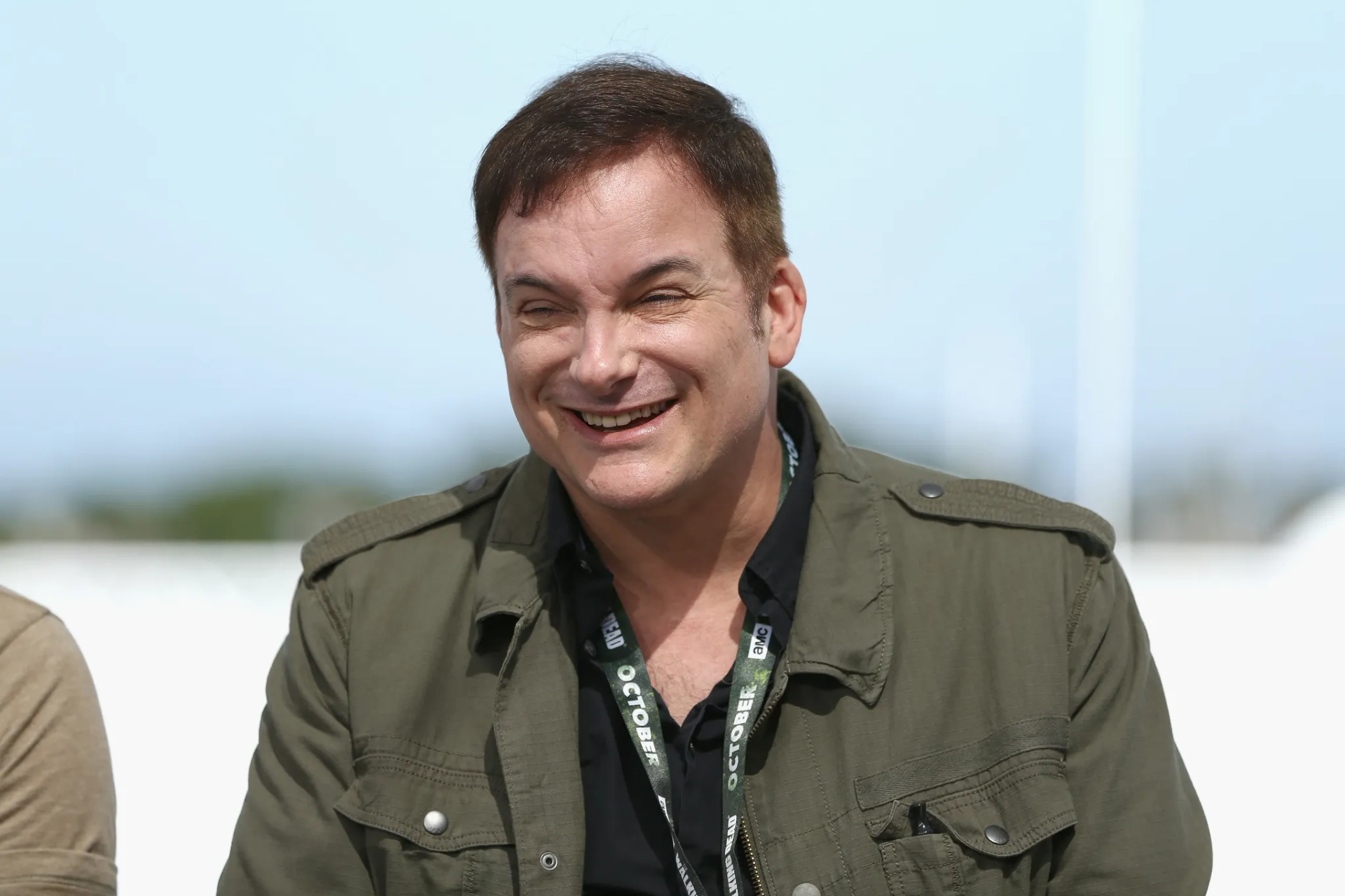 Shane Black at an event for The Predator (2018)