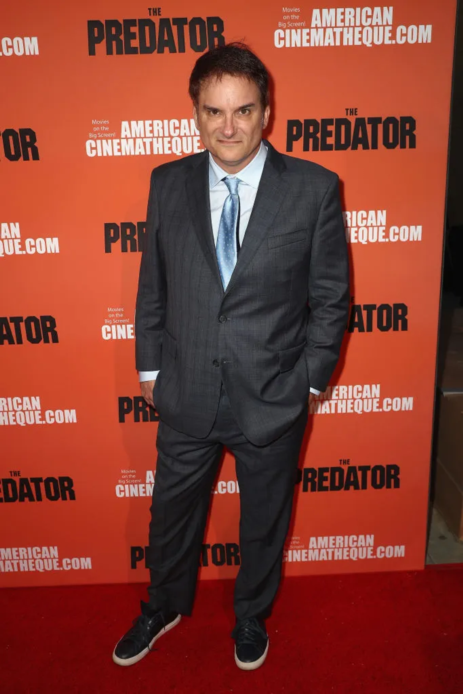 Shane Black at an event for The Predator (2018)