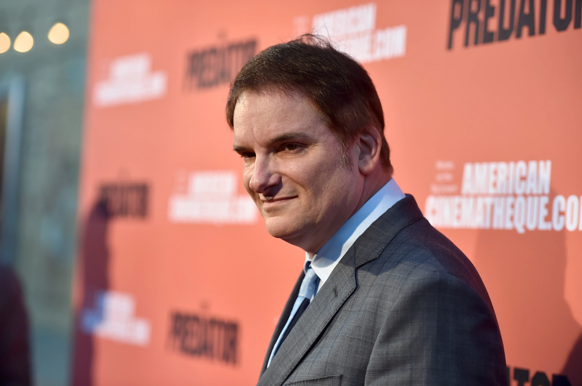 Shane Black at an event for The Predator (2018)