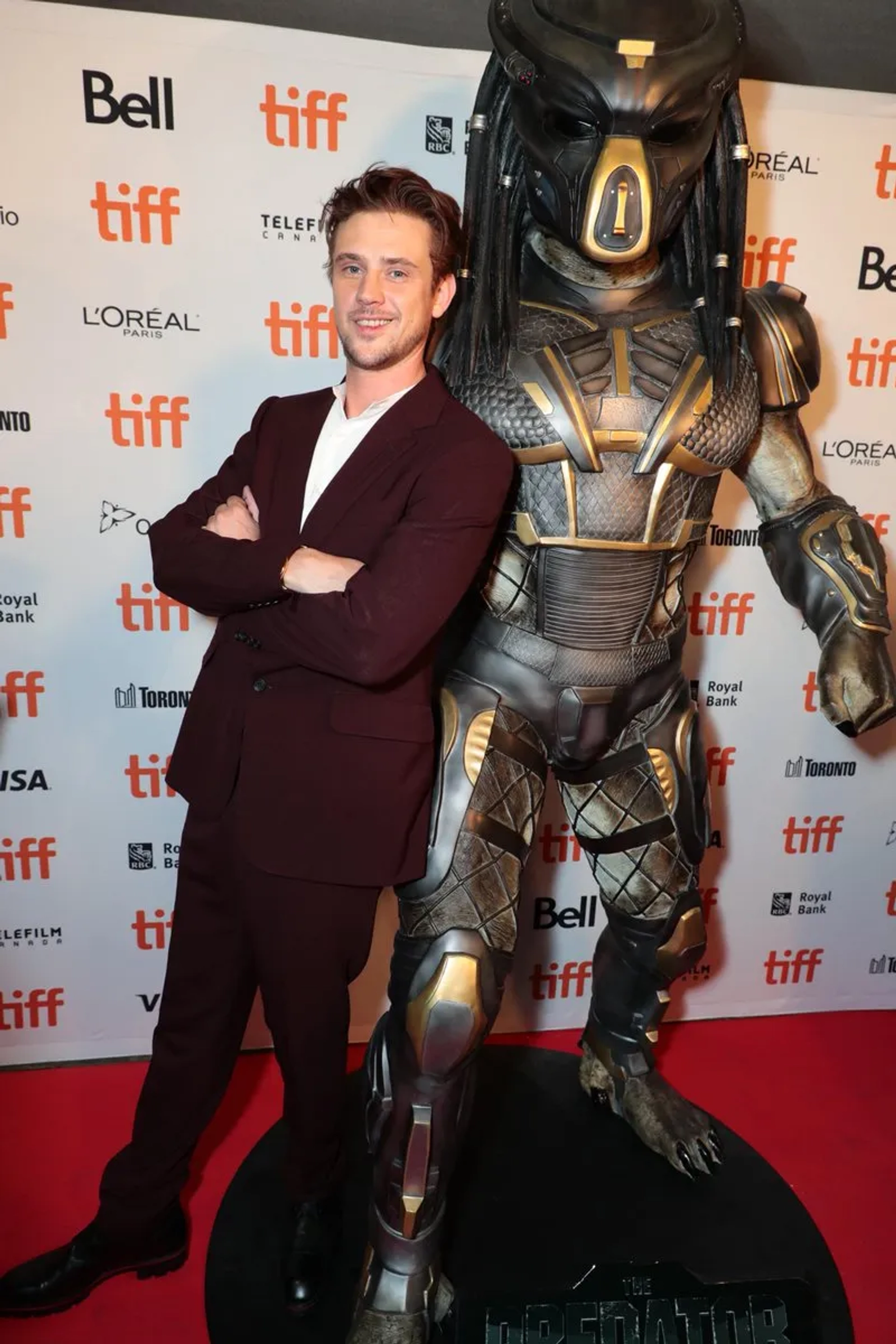 Boyd Holbrook at an event for The Predator (2018)