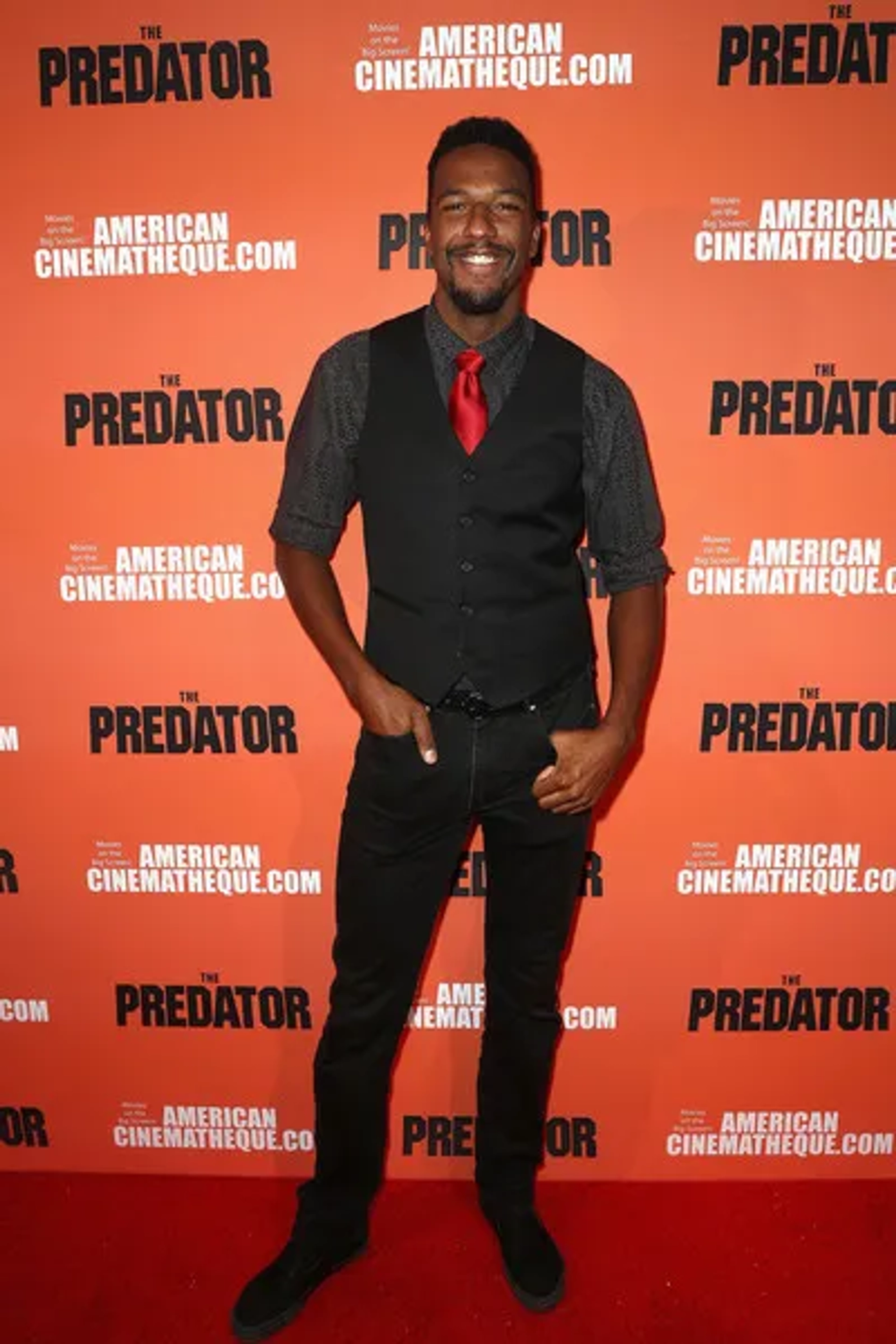 Brian A. Prince at an event for The Predator (2018)