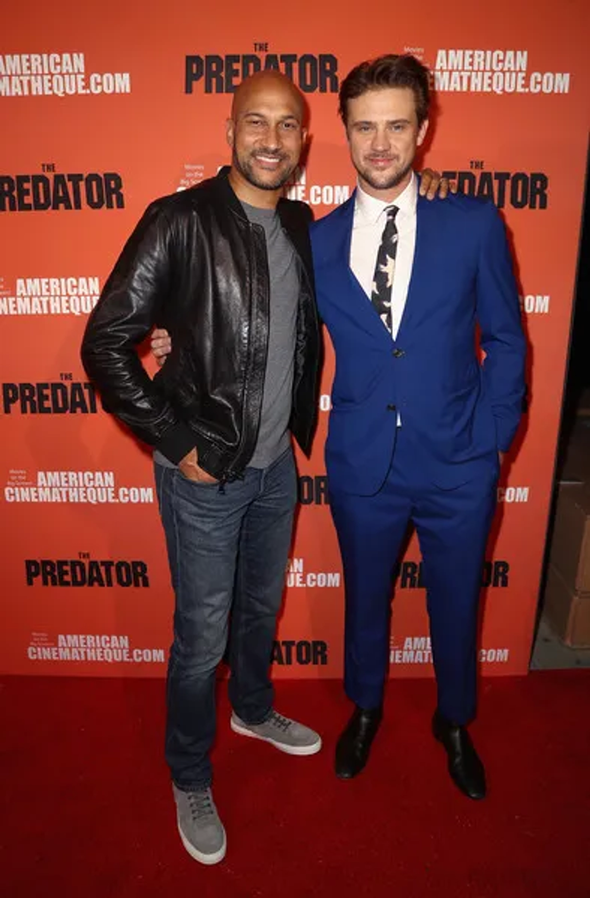 Keegan-Michael Key and Boyd Holbrook at an event for The Predator (2018)