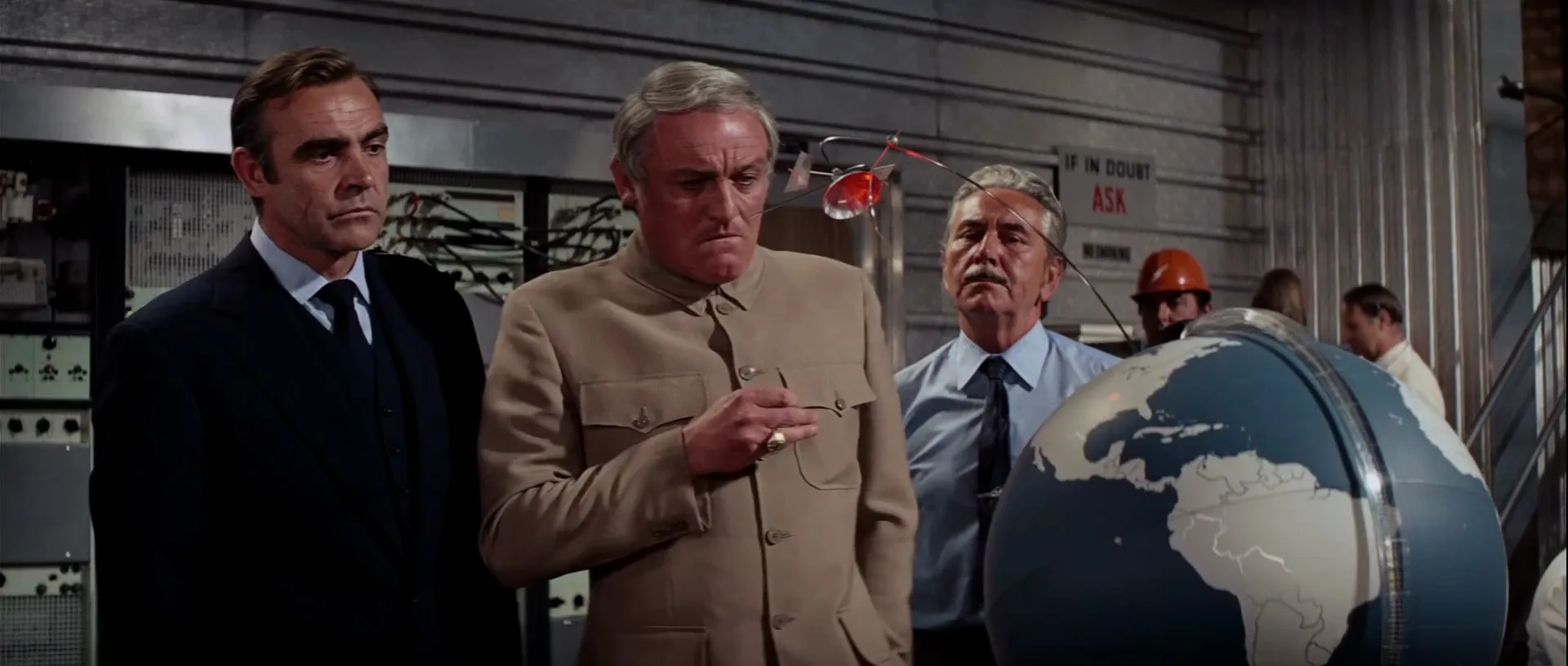 Sean Connery, Joseph Fürst, and Charles Gray in Diamonds Are Forever (1971)