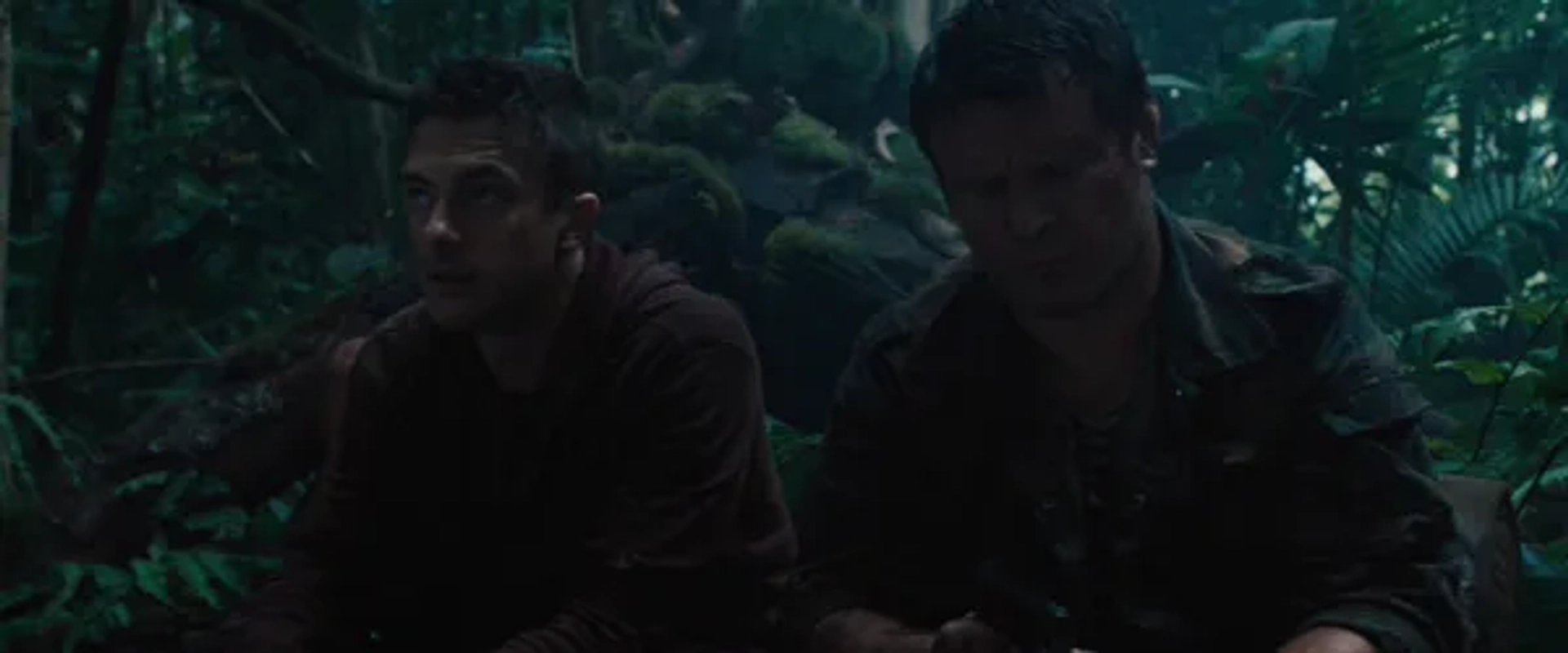 Topher Grace and Oleg Taktarov in Predators (2010)