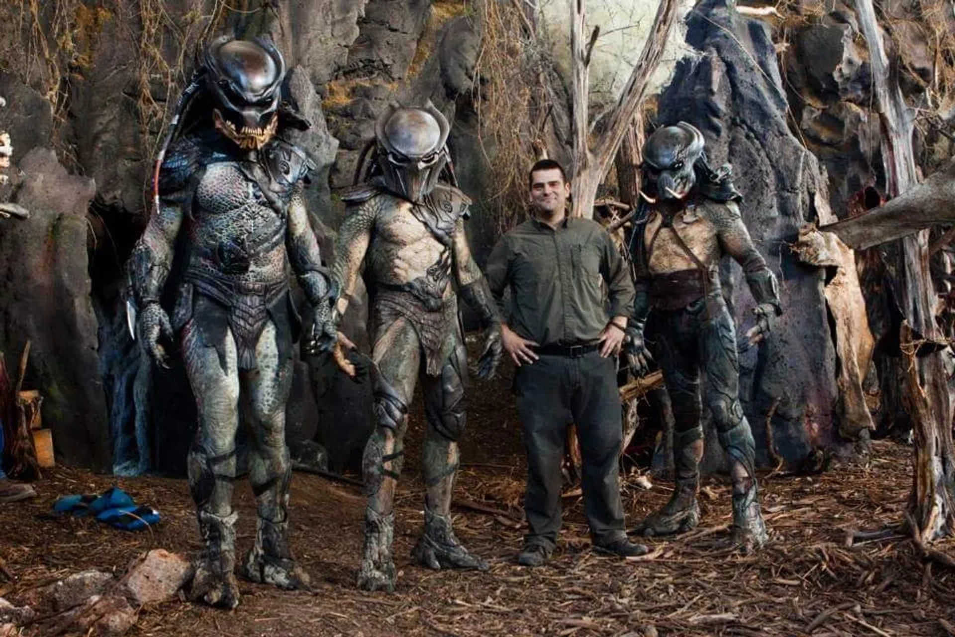 Nimród Antal, Carey Jones, and Brian Steele in Predators (2010)