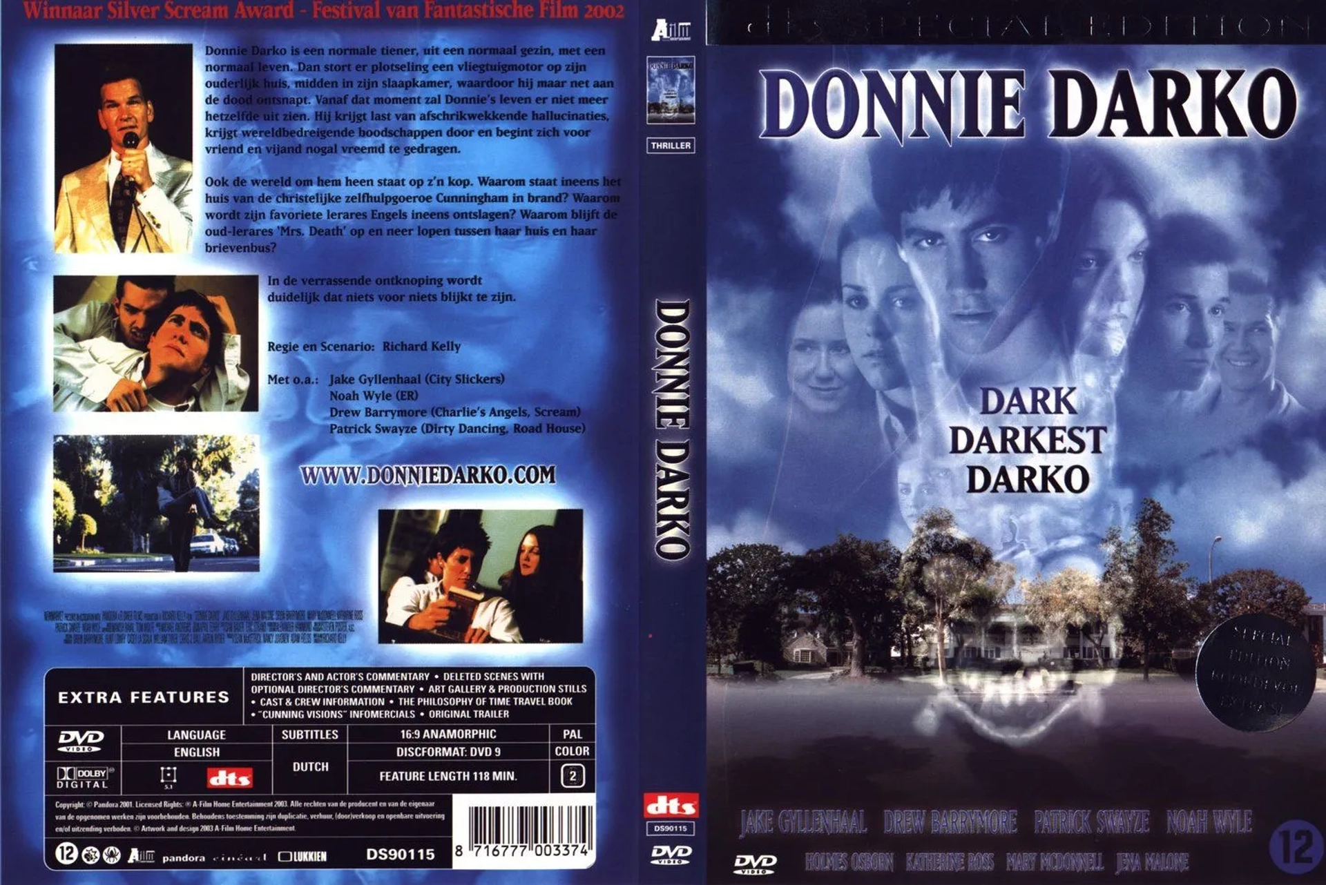 Drew Barrymore, Patrick Swayze, Mary McDonnell, Noah Wyle, Alex Greenwald, Jake Gyllenhaal, and Jena Malone in Donnie Darko (2001)