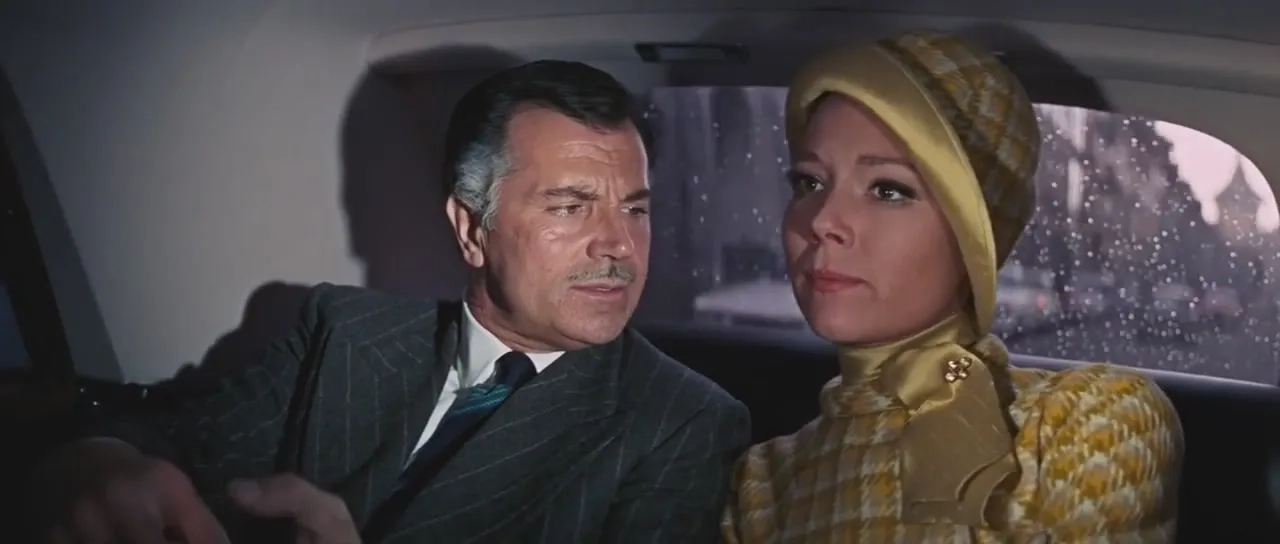 Diana Rigg and Gabriele Ferzetti in On Her Majesty's Secret Service (1969)