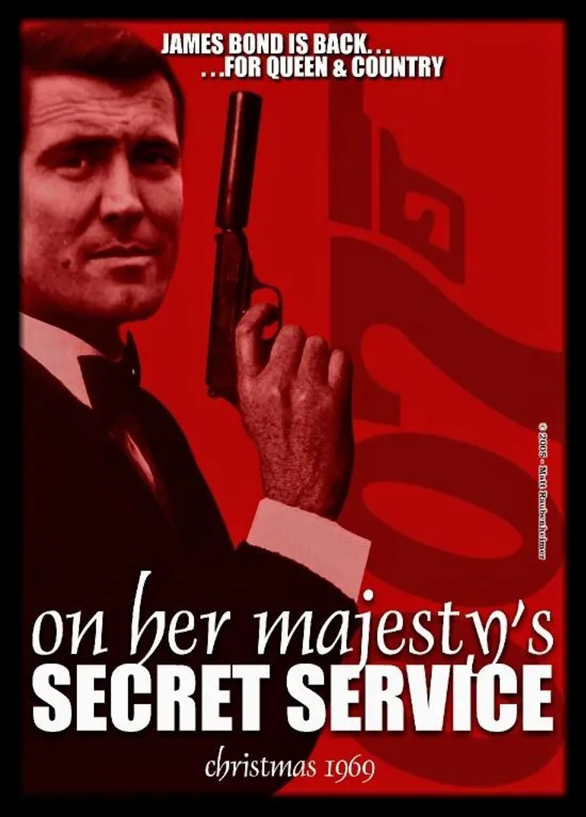 George Lazenby in On Her Majesty's Secret Service (1969)