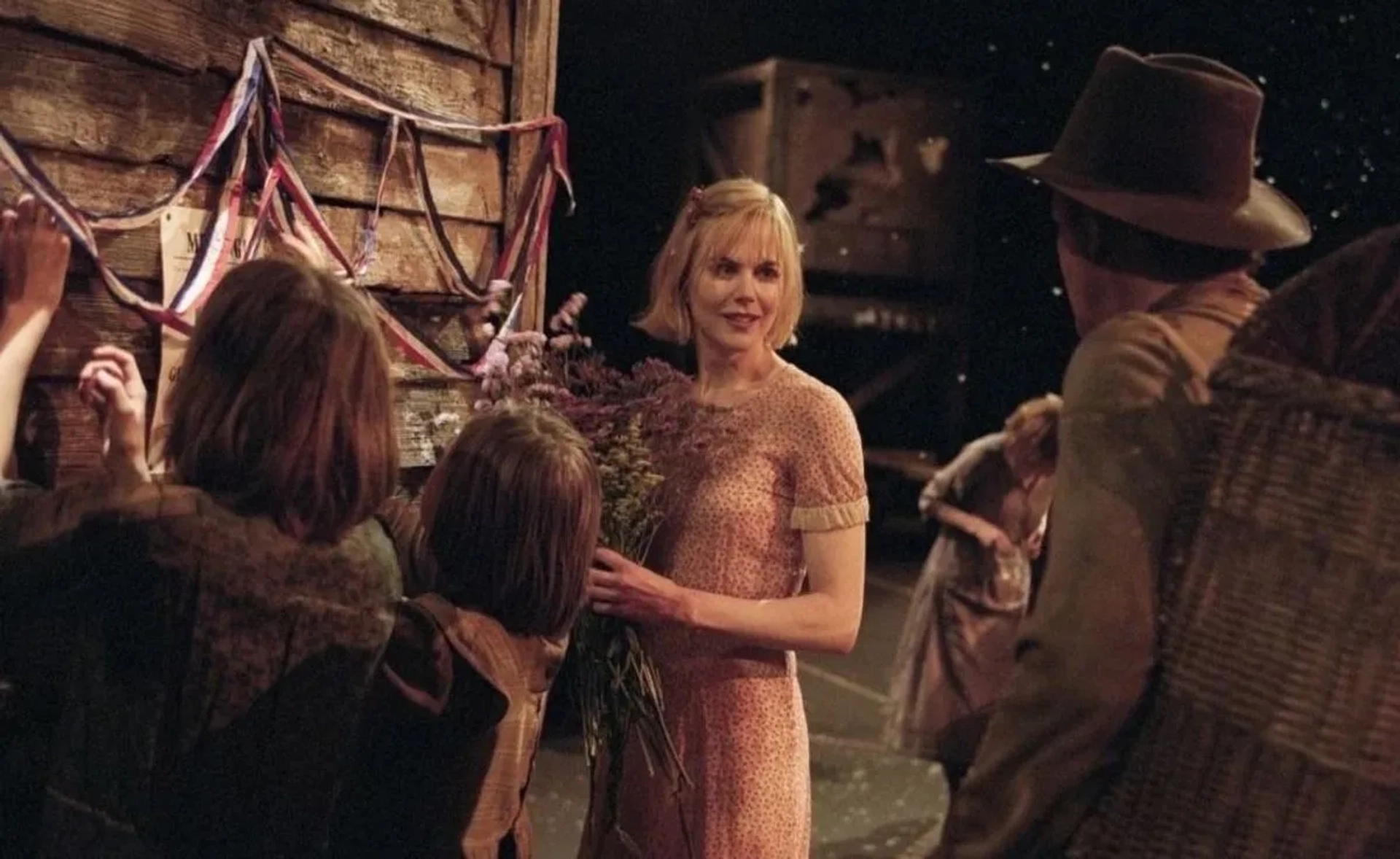 Nicole Kidman and Stellan Skarsgård in Dogville (2003)