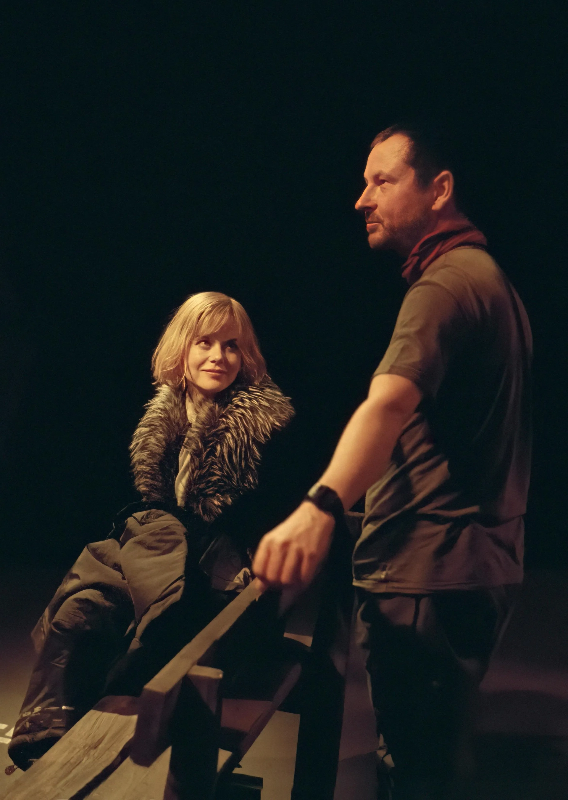 Nicole Kidman and Lars von Trier in Dogville (2003)