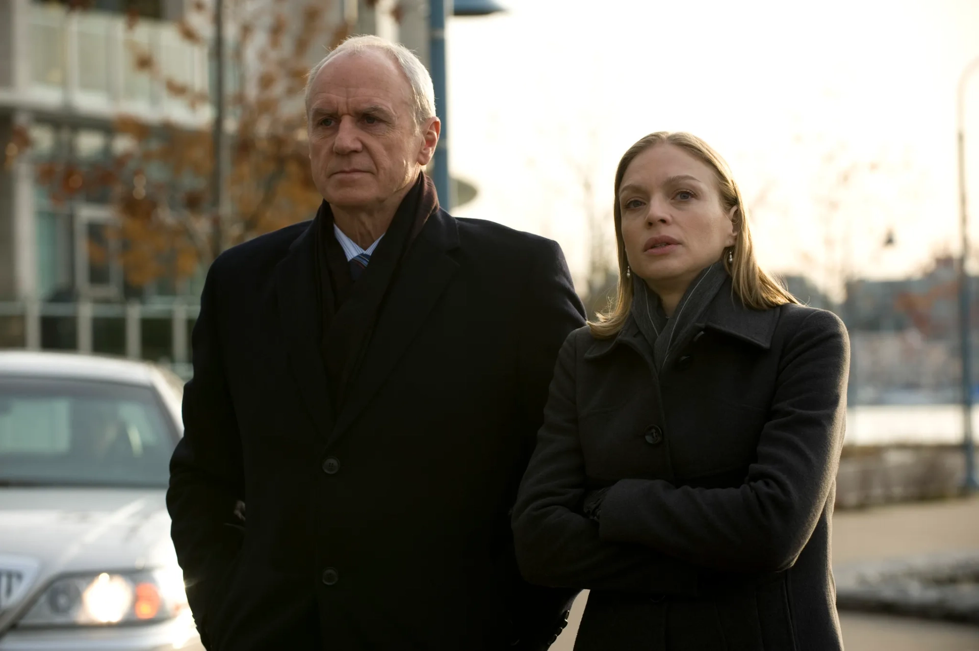 Kristin Lehman and Alan Dale in The Killing (2011)