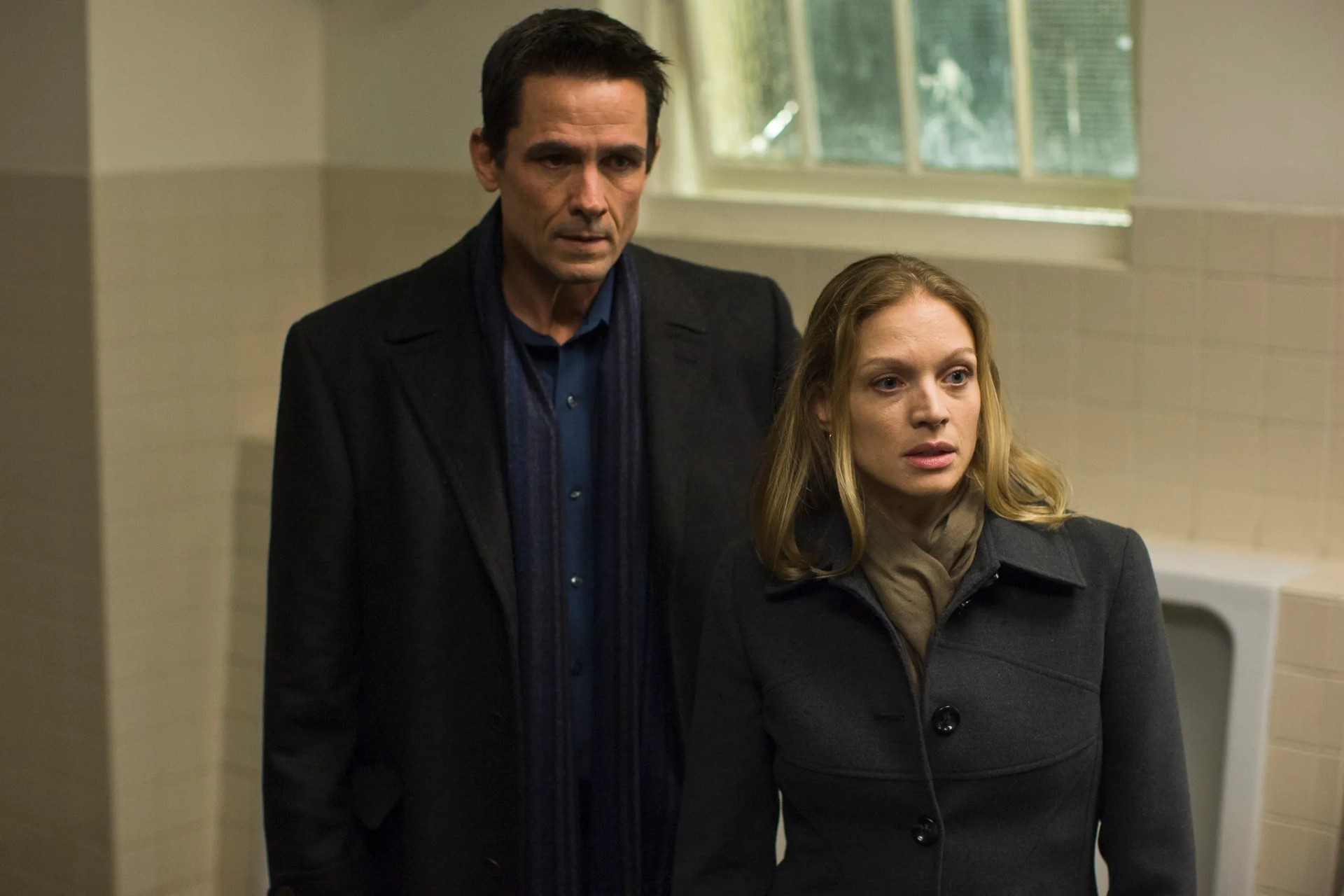 Billy Campbell and Kristin Lehman in The Killing (2011)