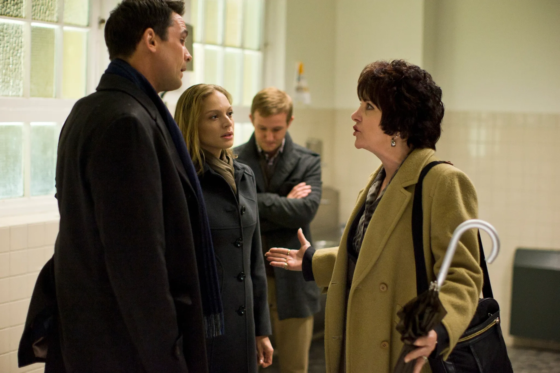 Billy Campbell, Kristin Lehman, Lee Garlington, and Eric Ladin in The Killing (2011)