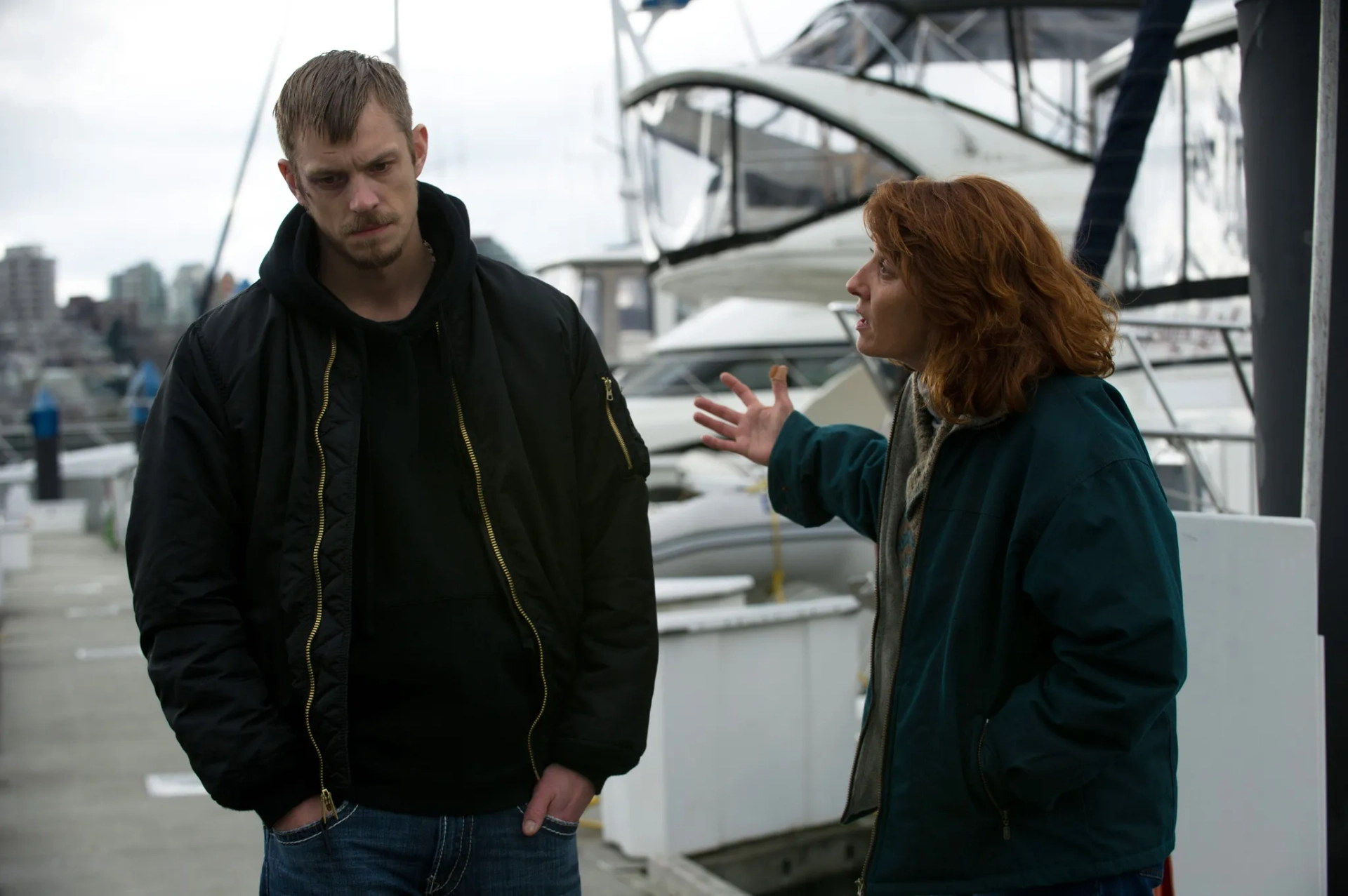 Annie Corley and Joel Kinnaman in The Killing (2011)