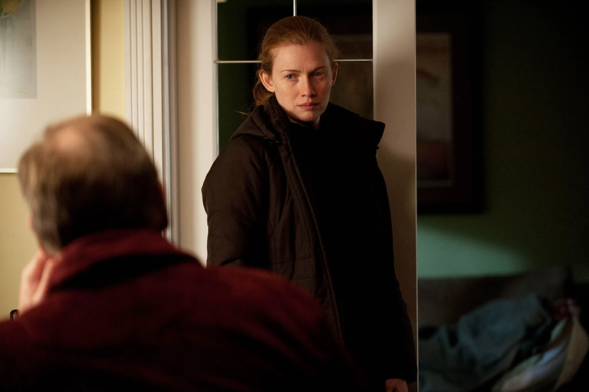 Garry Chalk and Mireille Enos in The Killing (2011)