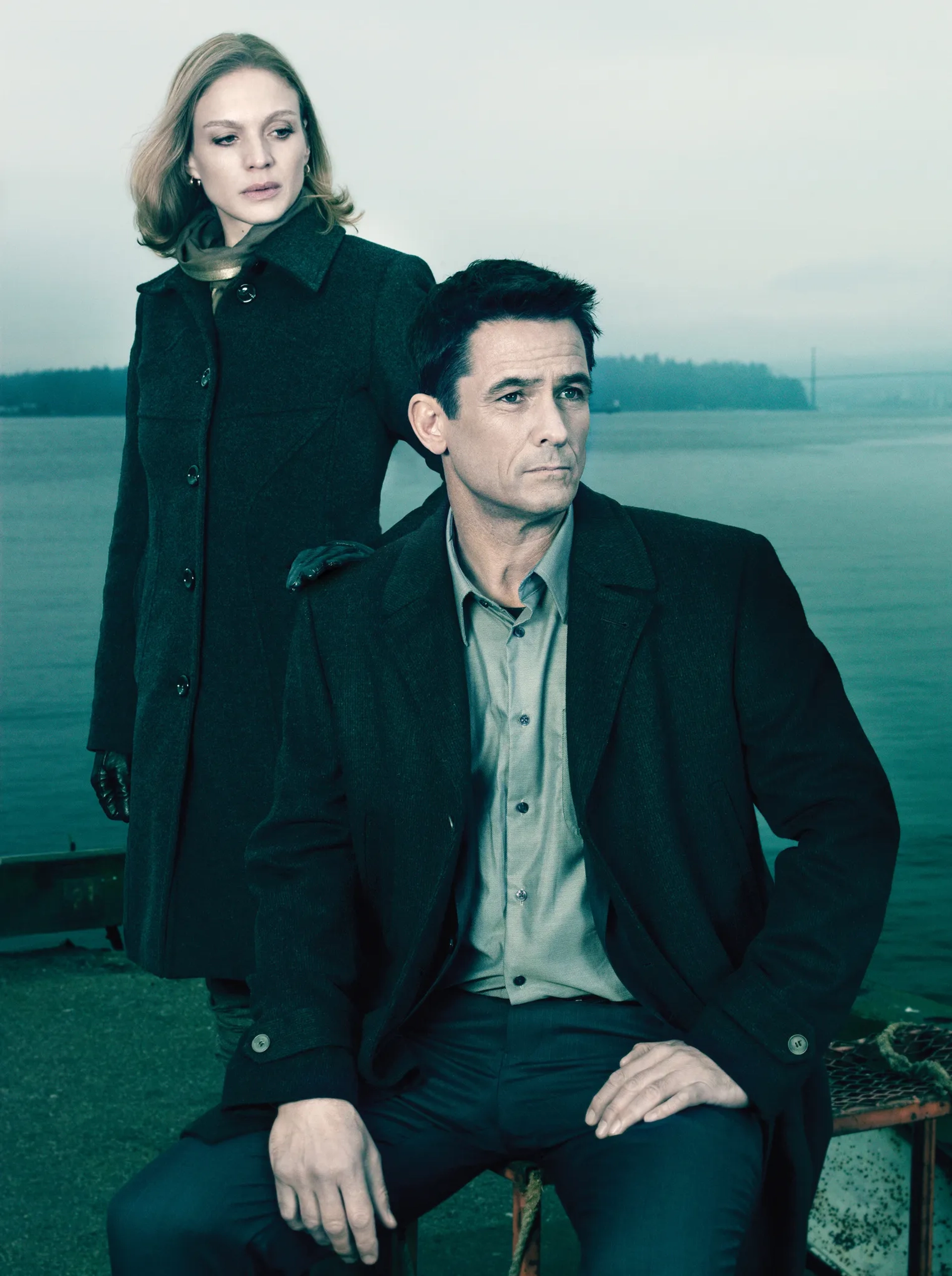 Billy Campbell and Kristin Lehman in The Killing (2011)