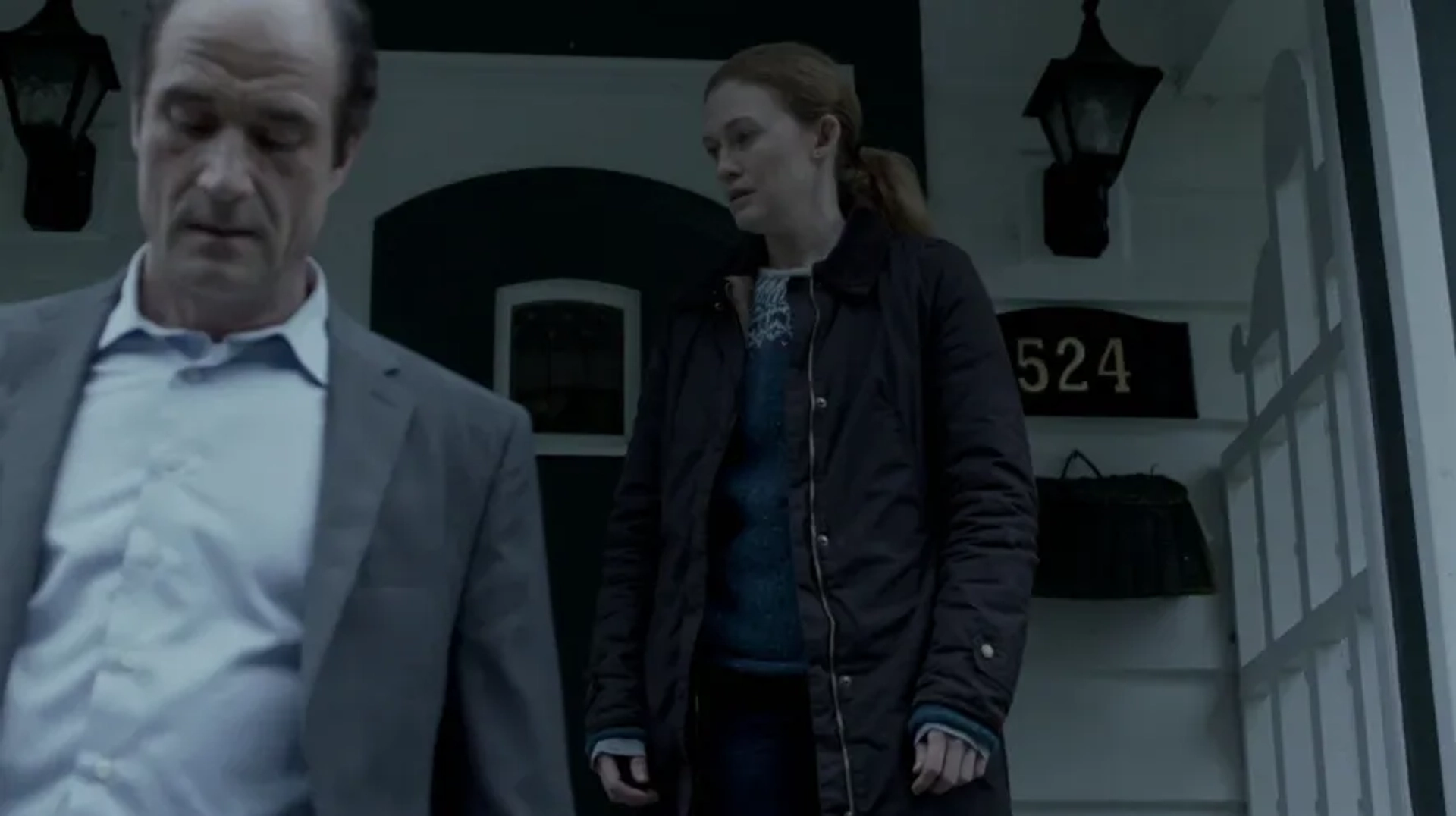 Elias Koteas and Mireille Enos in The Killing (2011)