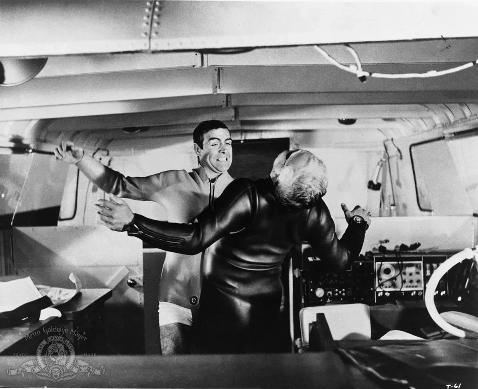 Sean Connery and Adolfo Celi in Thunderball (1965)