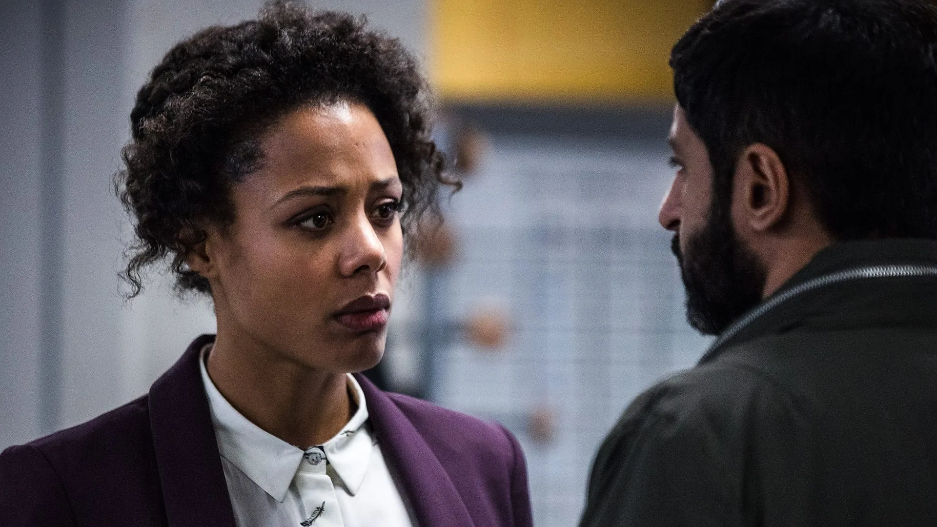 Ash Tandon and Nina Toussaint-White in Bodyguard (2018)