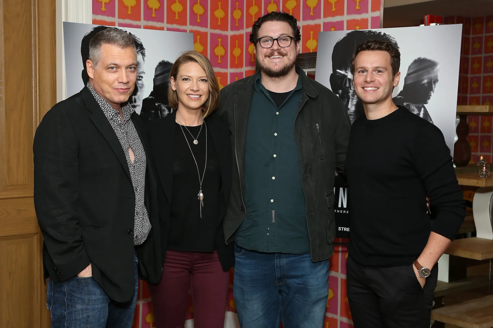 Holt McCallany, Anna Torv, Jonathan Groff, and Cameron Britton at an event for Mindhunter (2017)