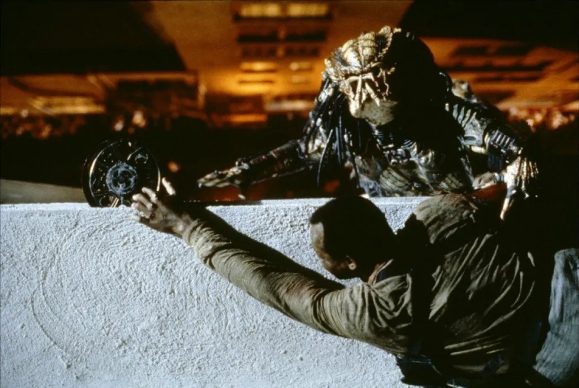 Danny Glover and Kevin Peter Hall in Predator 2 (1990)