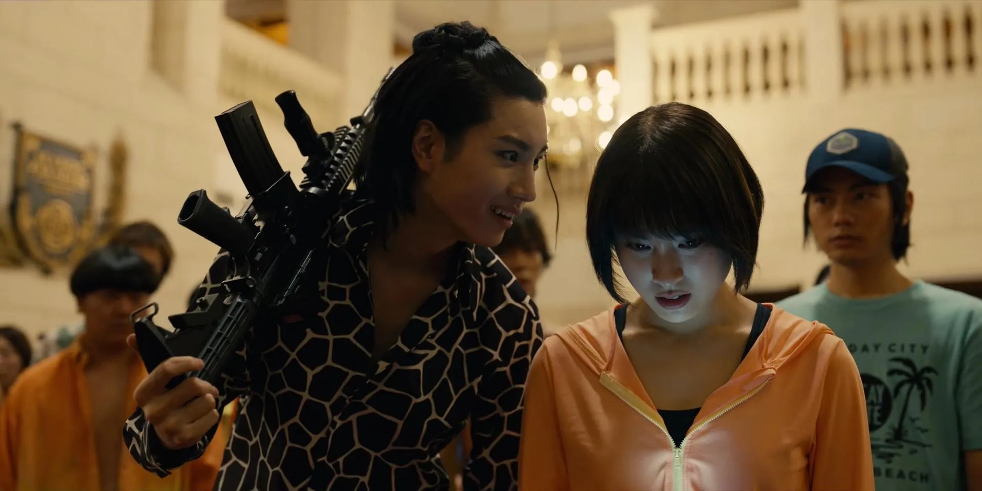 Dôri Sakurada, Tao Tsuchiya, and Yûtarô Watanabe in Alice in Borderland (2020)