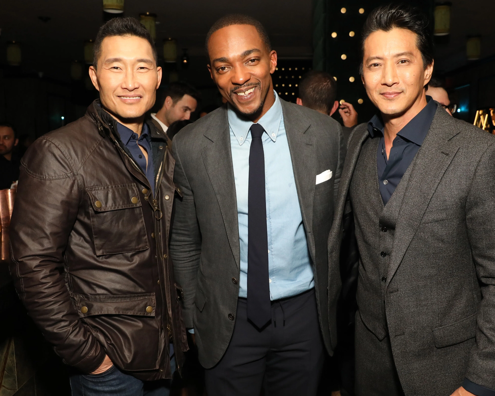 Daniel Dae Kim, Will Yun Lee, and Anthony Mackie at an event for Altered Carbon (2018)