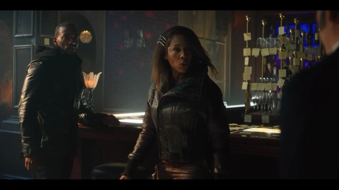 Anthony Mackie and Simone Missick in Altered Carbon (2018)