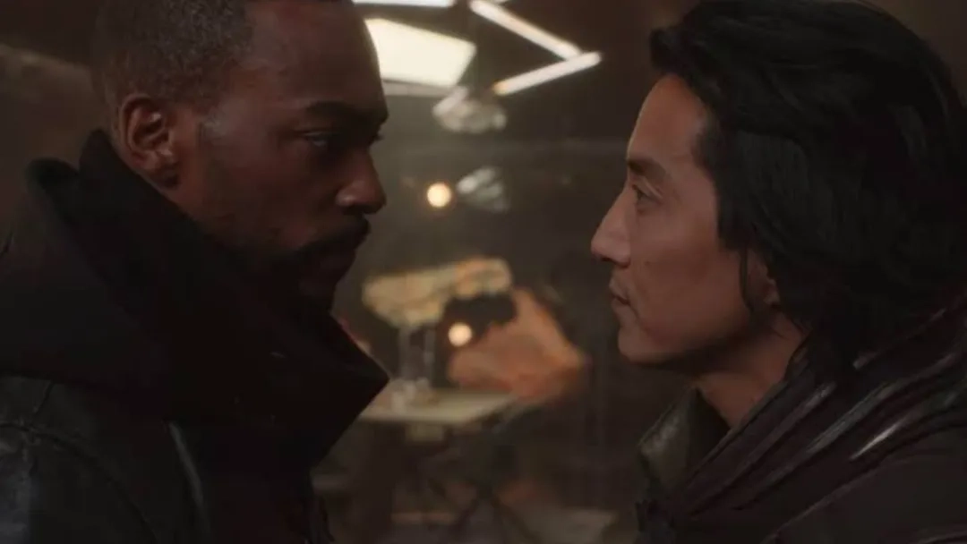 Will Yun Lee and Anthony Mackie in Altered Carbon (2018)