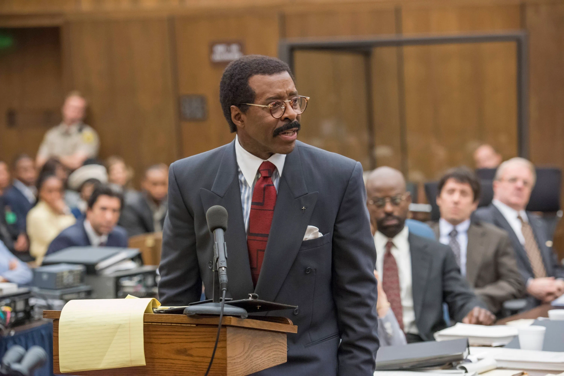 Nathan Lane, Rob Morrow, David Schwimmer, Courtney B. Vance, and Sterling K. Brown in American Crime Story (2016)