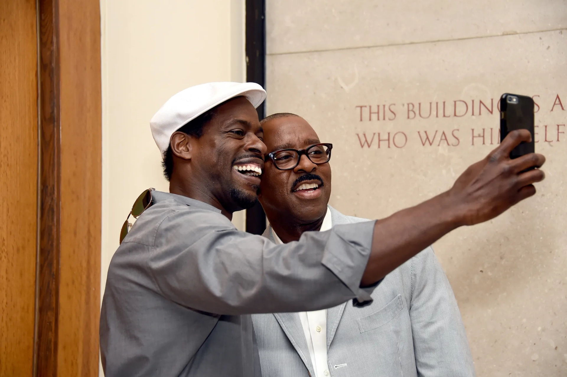 Courtney B. Vance and Sterling K. Brown at an event for American Crime Story (2016)