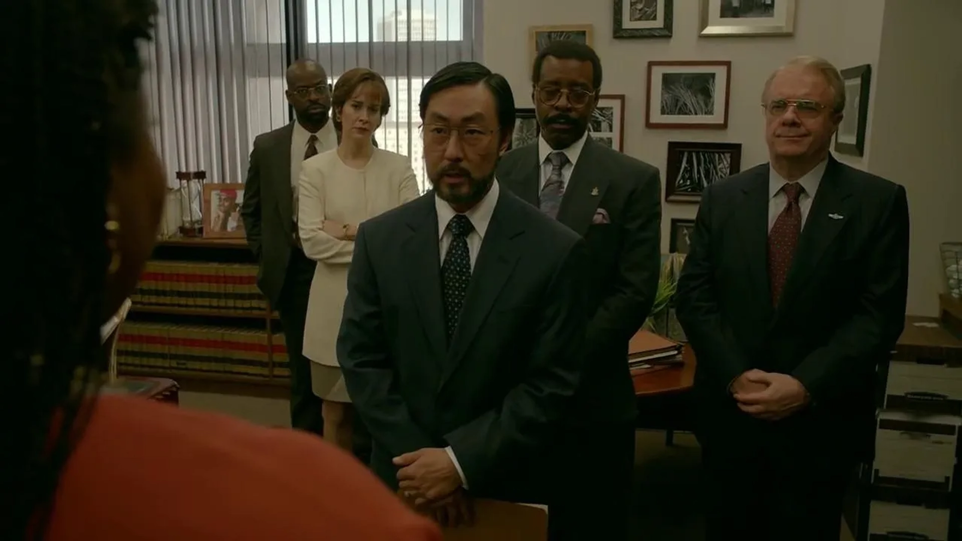 Nathan Lane, Sarah Paulson, Courtney B. Vance, Kenneth Choi, and Sterling K. Brown in American Crime Story (2016)