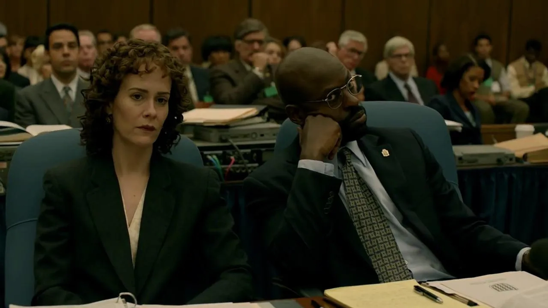 Sarah Paulson and Sterling K. Brown in American Crime Story (2016)