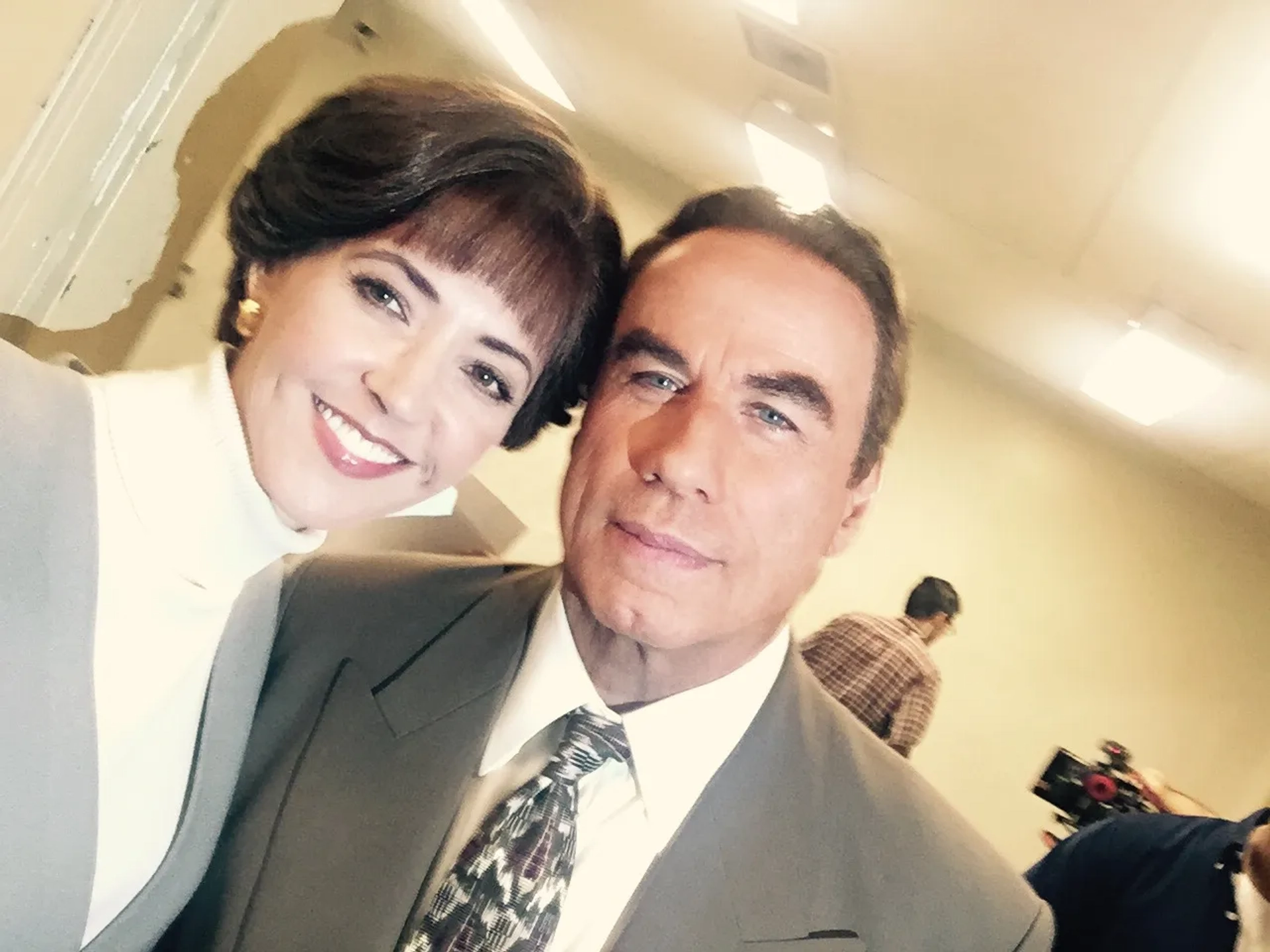 On set with Mr. John Travolta/ The People vrs OJ Simpson