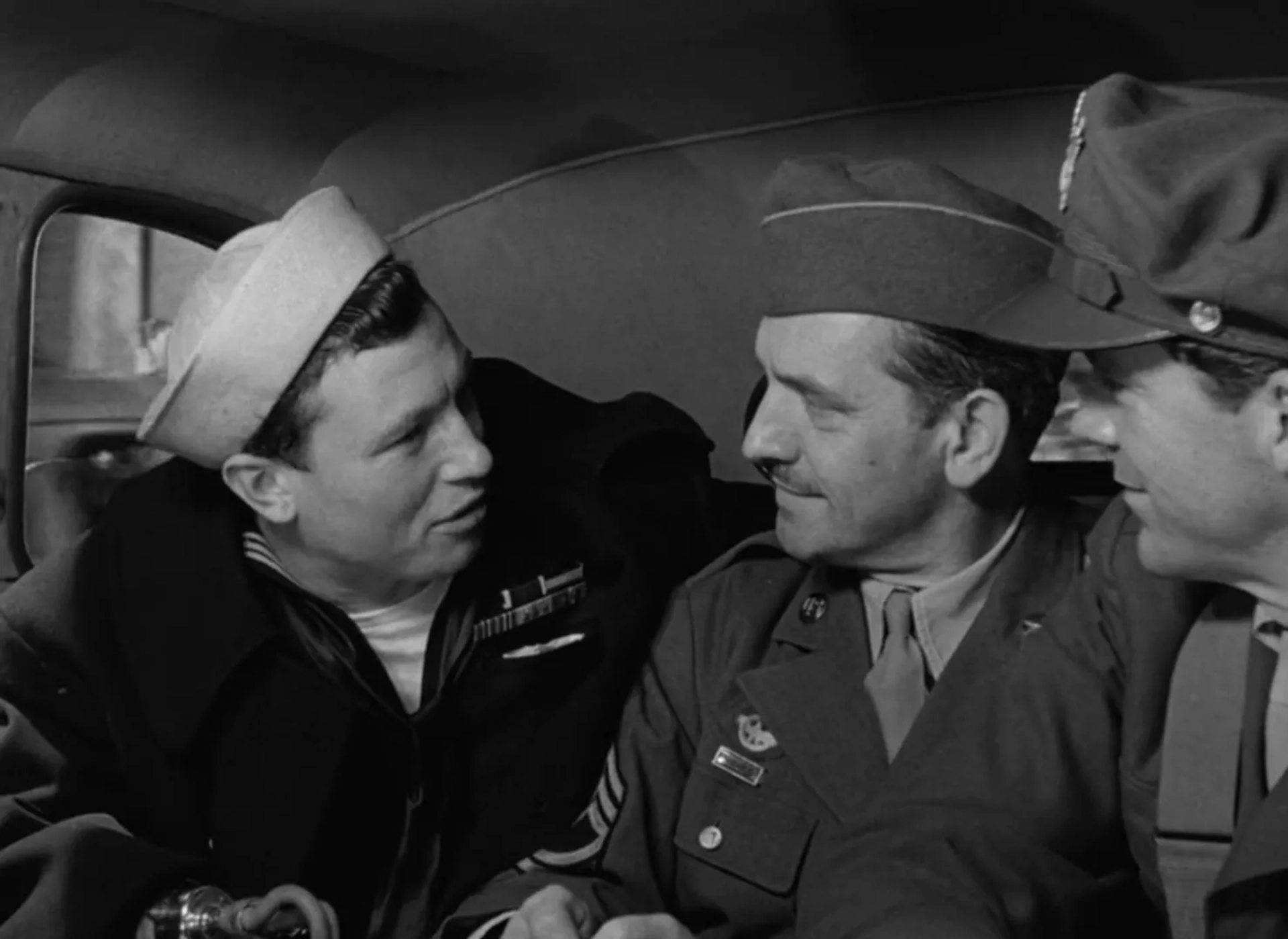 Dana Andrews, Fredric March, and Harold Russell in The Best Years of Our Lives (1946)