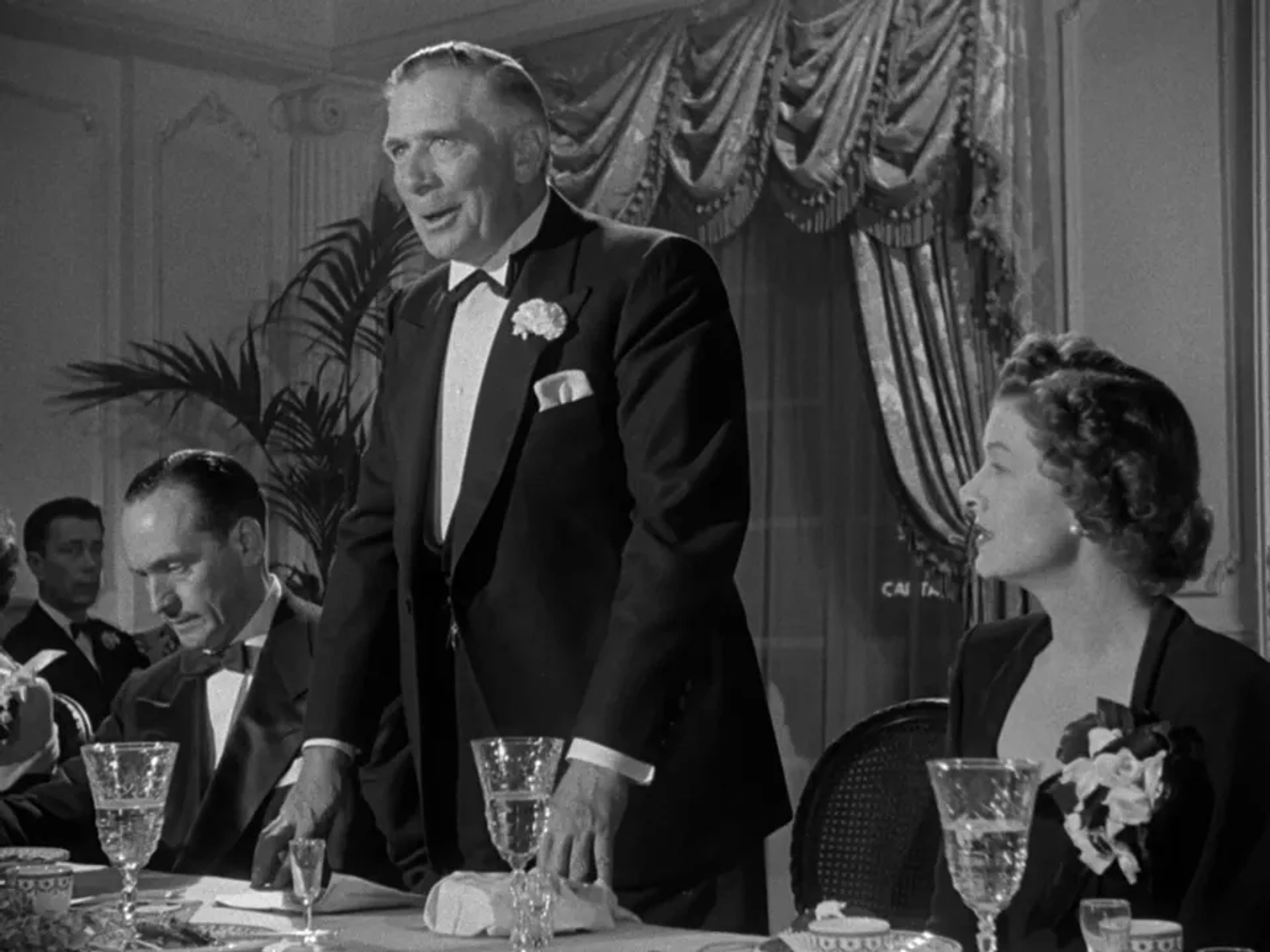 Myrna Loy, Ray Collins, and Fredric March in The Best Years of Our Lives (1946)