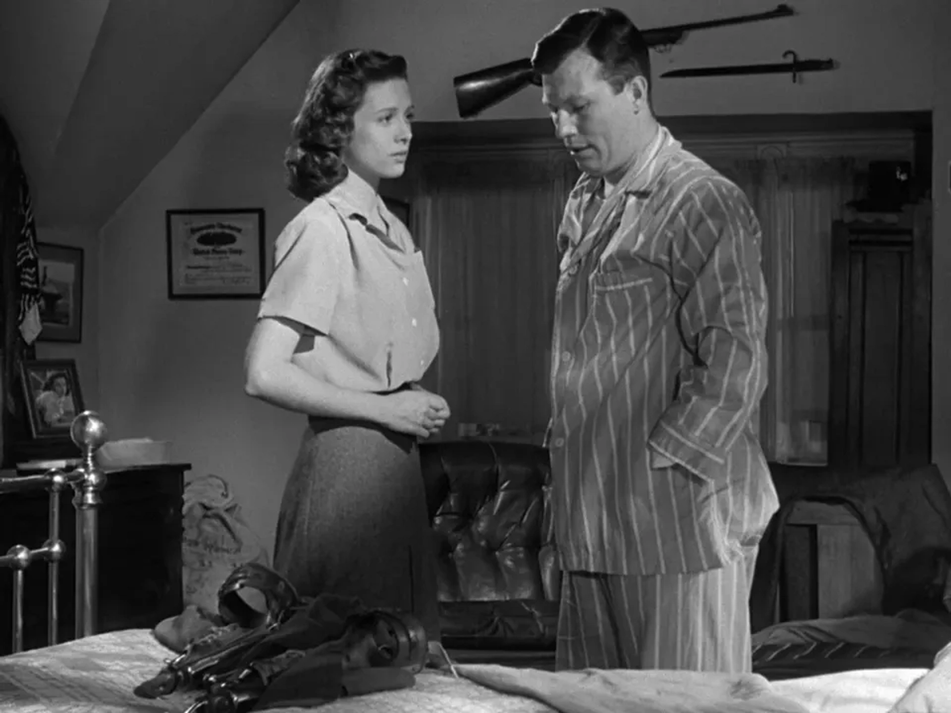 Cathy O'Donnell and Harold Russell in The Best Years of Our Lives (1946)