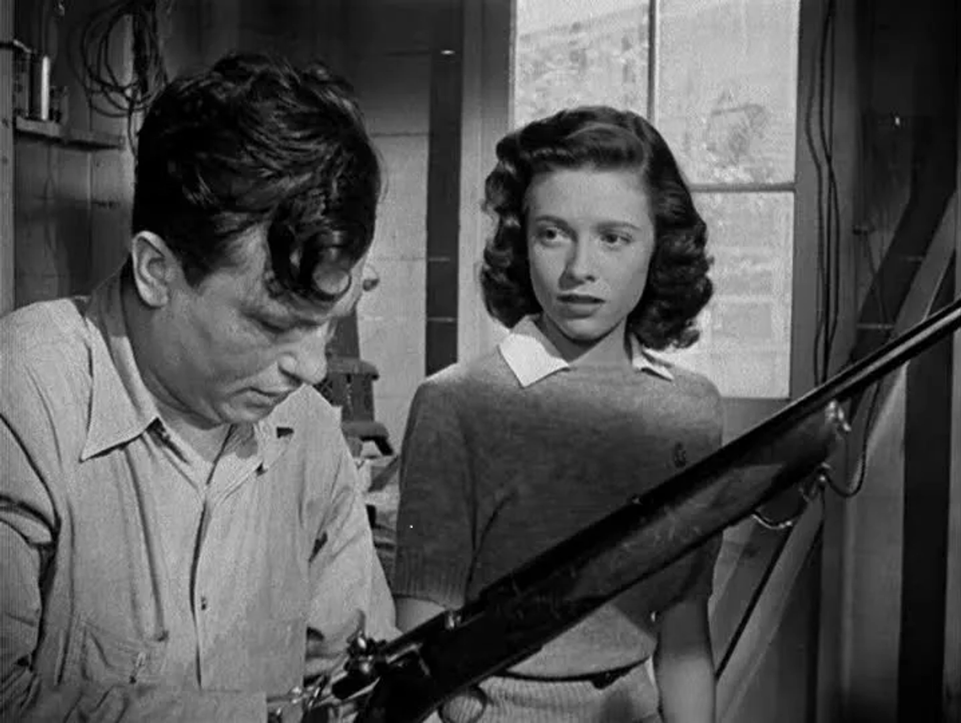 Cathy O'Donnell and Harold Russell in The Best Years of Our Lives (1946)