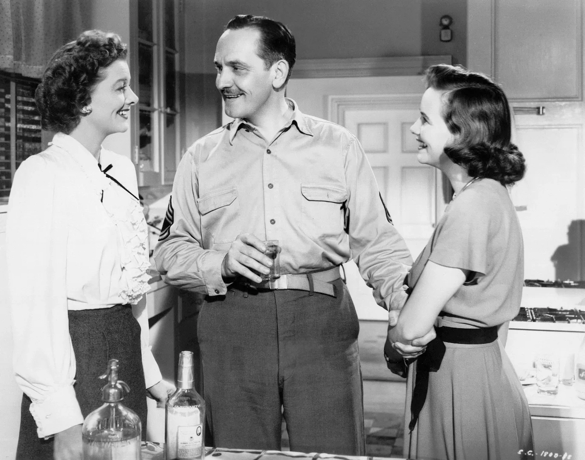 Myrna Loy, Fredric March, and Teresa Wright in The Best Years of Our Lives (1946)