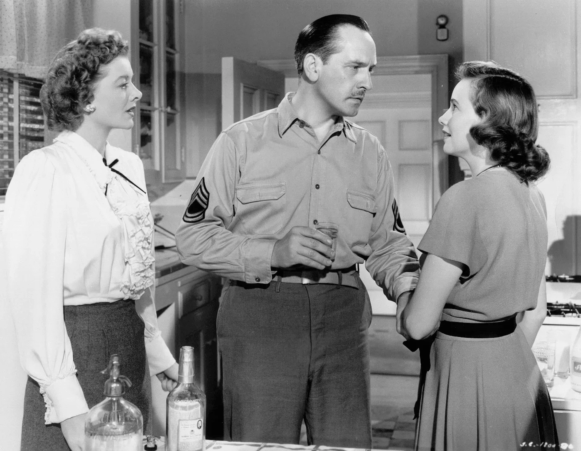 Myrna Loy, Fredric March, and Teresa Wright in The Best Years of Our Lives (1946)