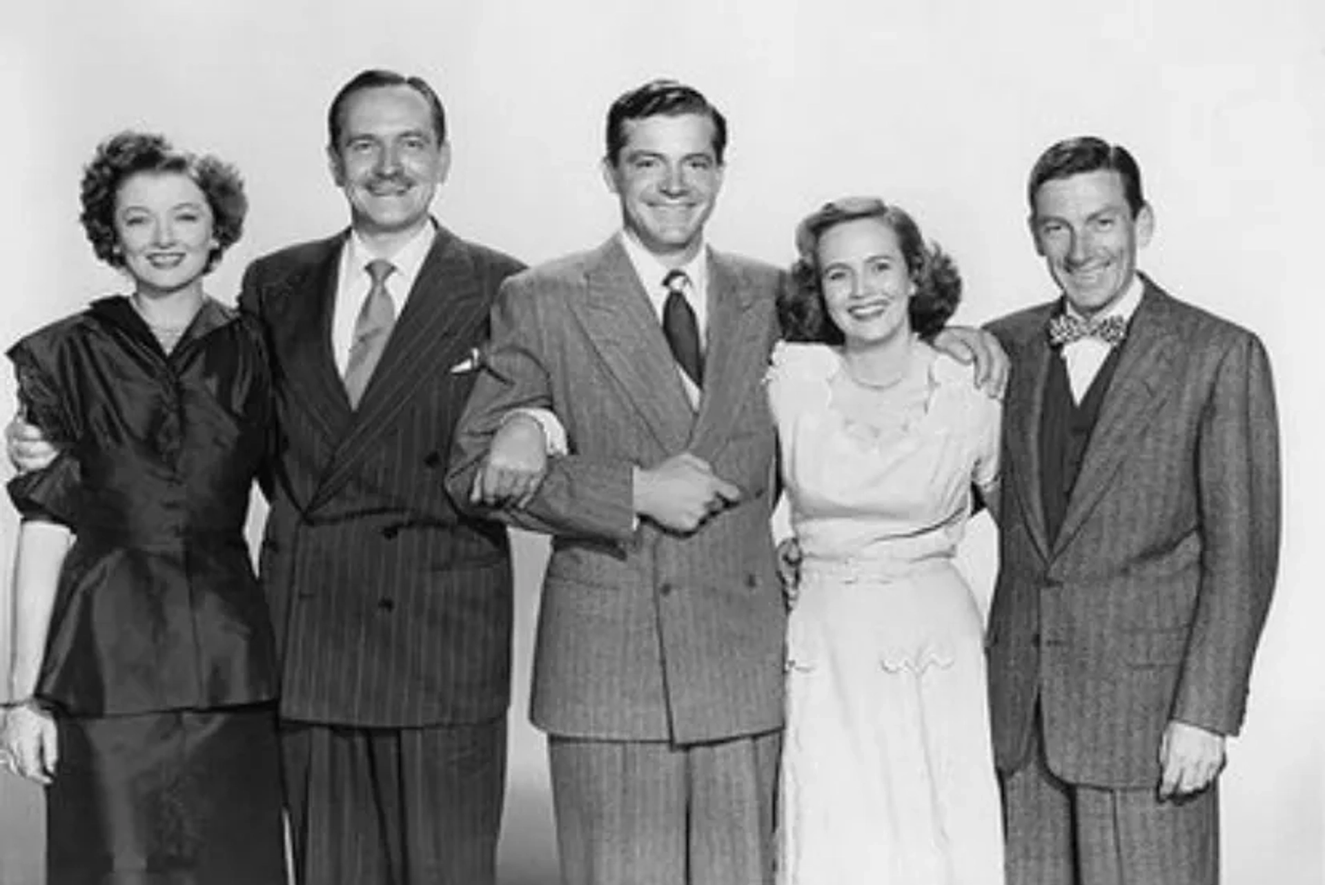 Dana Andrews, Myrna Loy, Hoagy Carmichael, Fredric March, and Teresa Wright in The Best Years of Our Lives (1946)